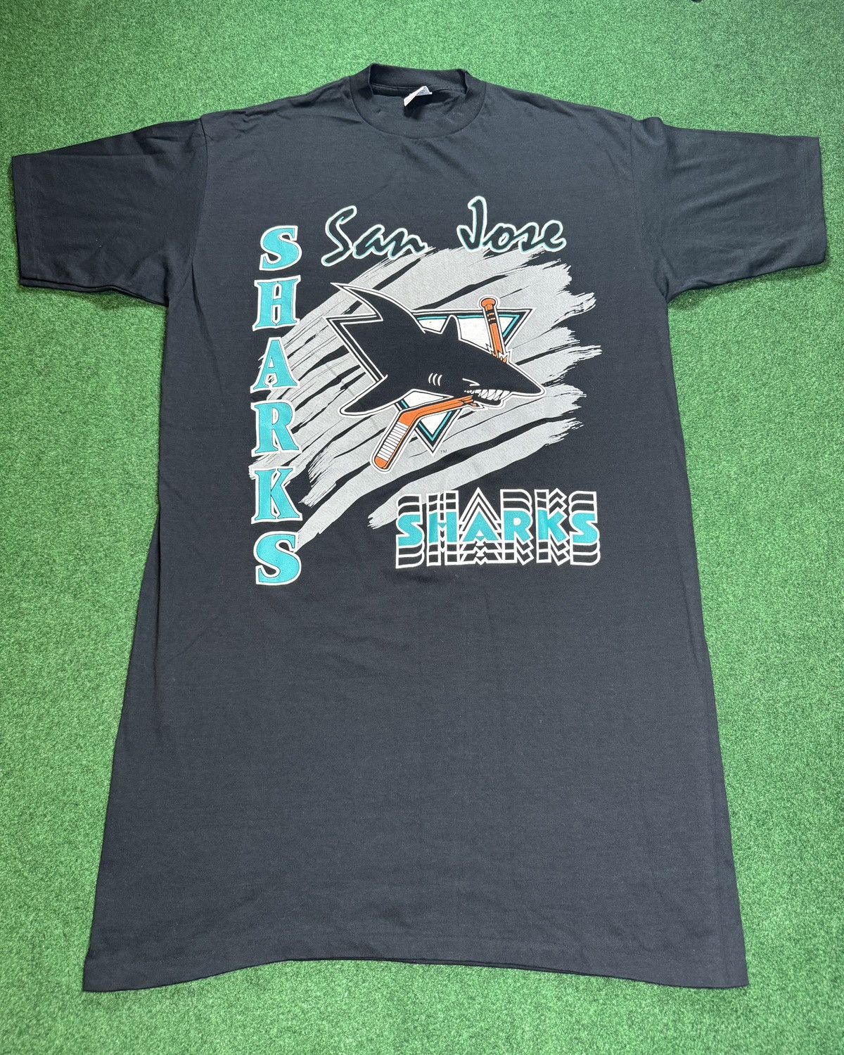 Vintage Vintage 90s San Jose Sharks One Size Fits All Night Shirt Size ONE SIZE - 1 Thumbnail