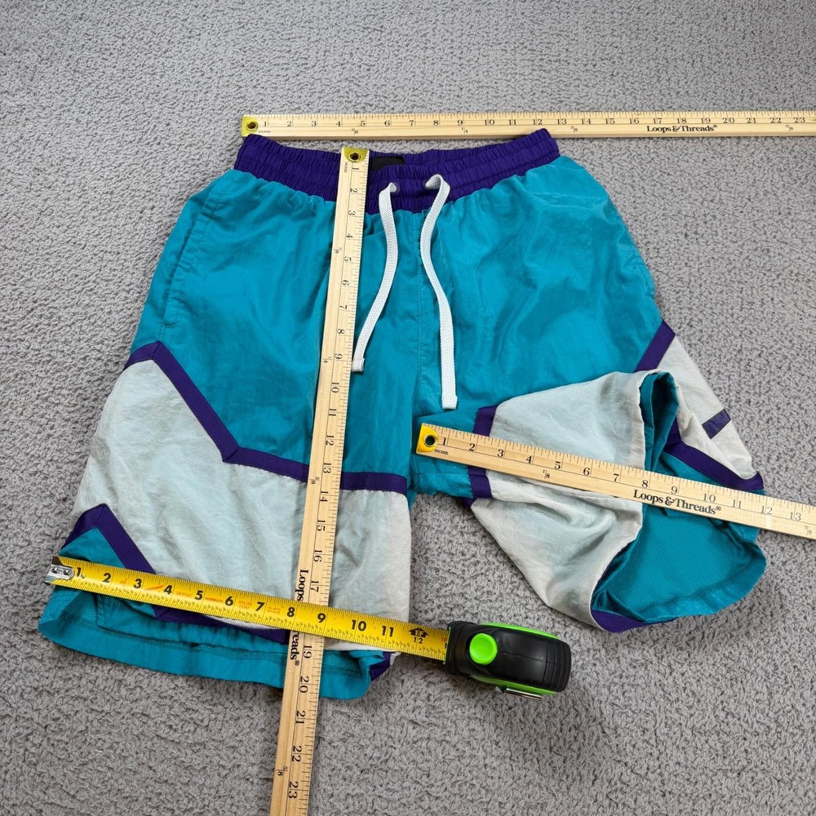 Nike Vintage Y2K Nike Mens Windrunner Nylon Track Shorts Teal Size US 32 / EU 48 - 3 Thumbnail