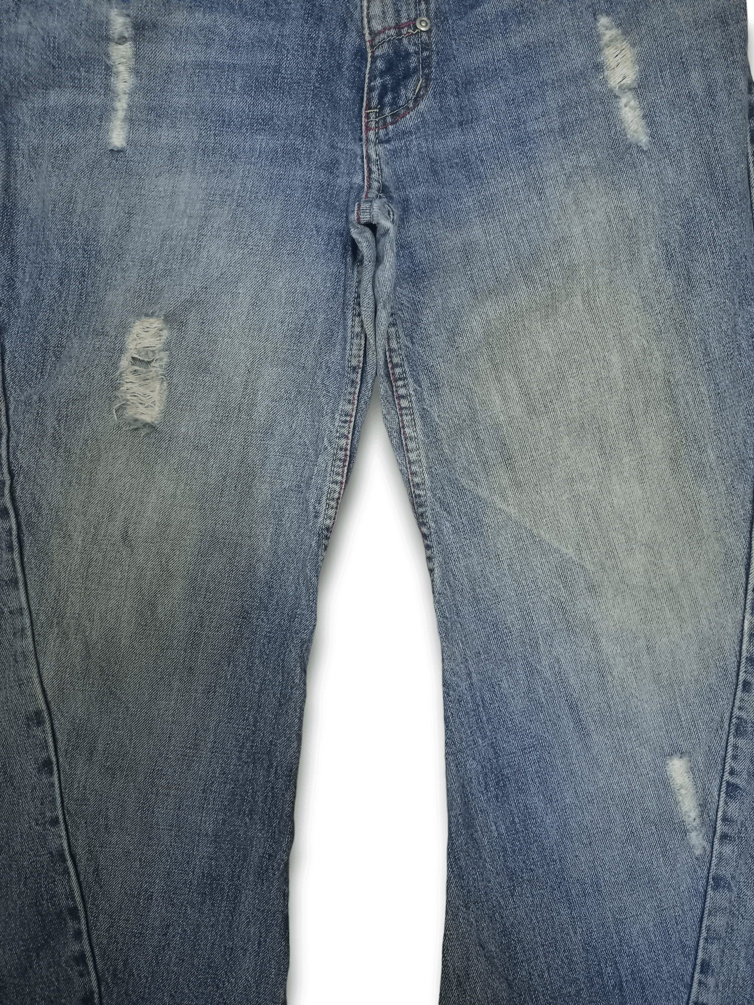 Quiksilver Vintage 90s Quiksilver Blue Wash Distressed Baggy Jeans Size US 30 / EU 46 - 7 Thumbnail