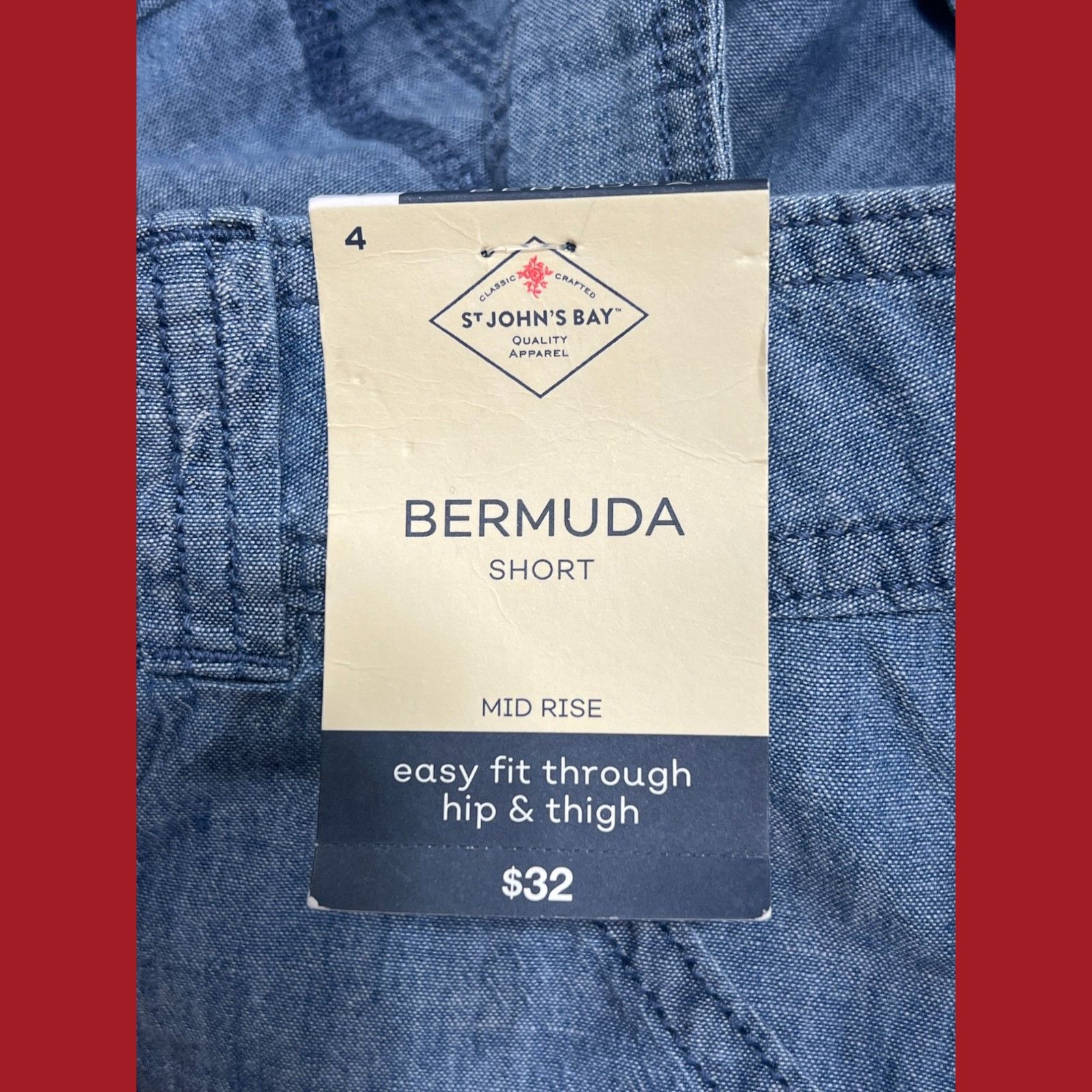 Other St. John's Bay - Women's Mid-Rise Cargo Bermuda Short - Ligh Size 27" / US 4 / IT 40 - 11 Thumbnail