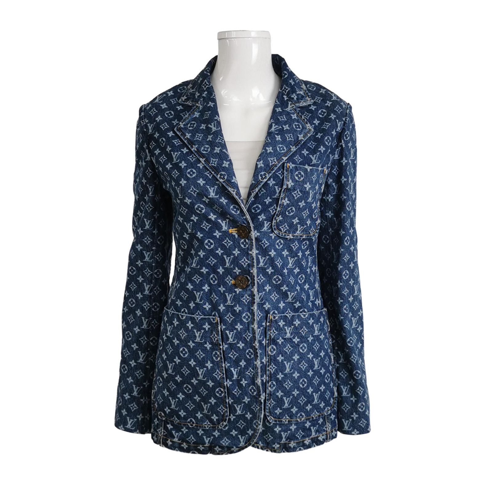 Louis Vuitton Louis Vuitton Monogram Denim Blazer Size 36 Size XS / US 0-2 / IT 36-38 - 1 Thumbnail