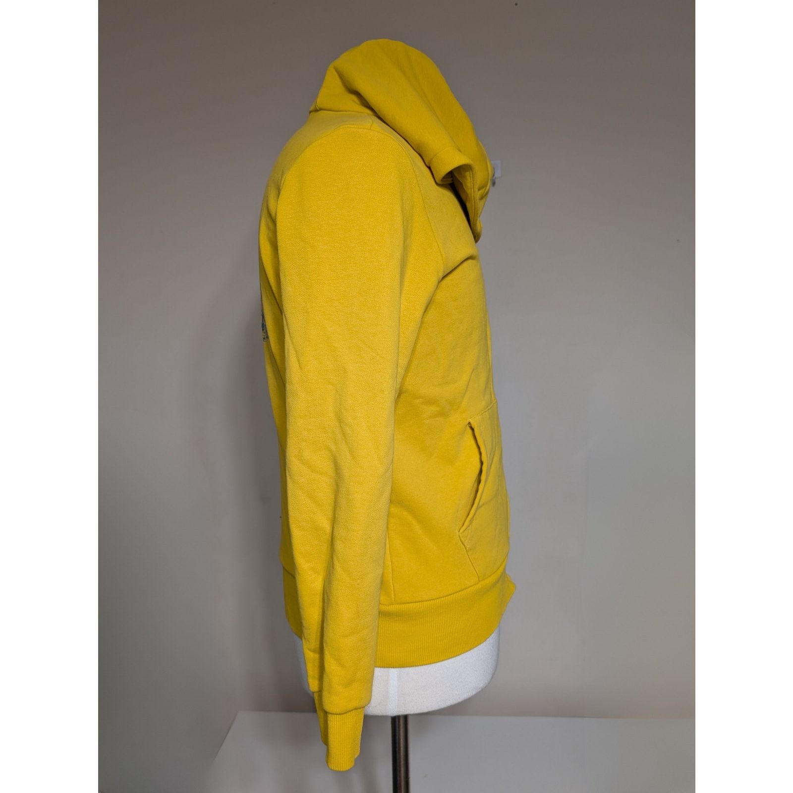 Save The Duck Save The Duck Logo Print Full Zipped Yellow Hoodie Jacket Size XL / US 12-14 / IT 48-50 - 4 Thumbnail