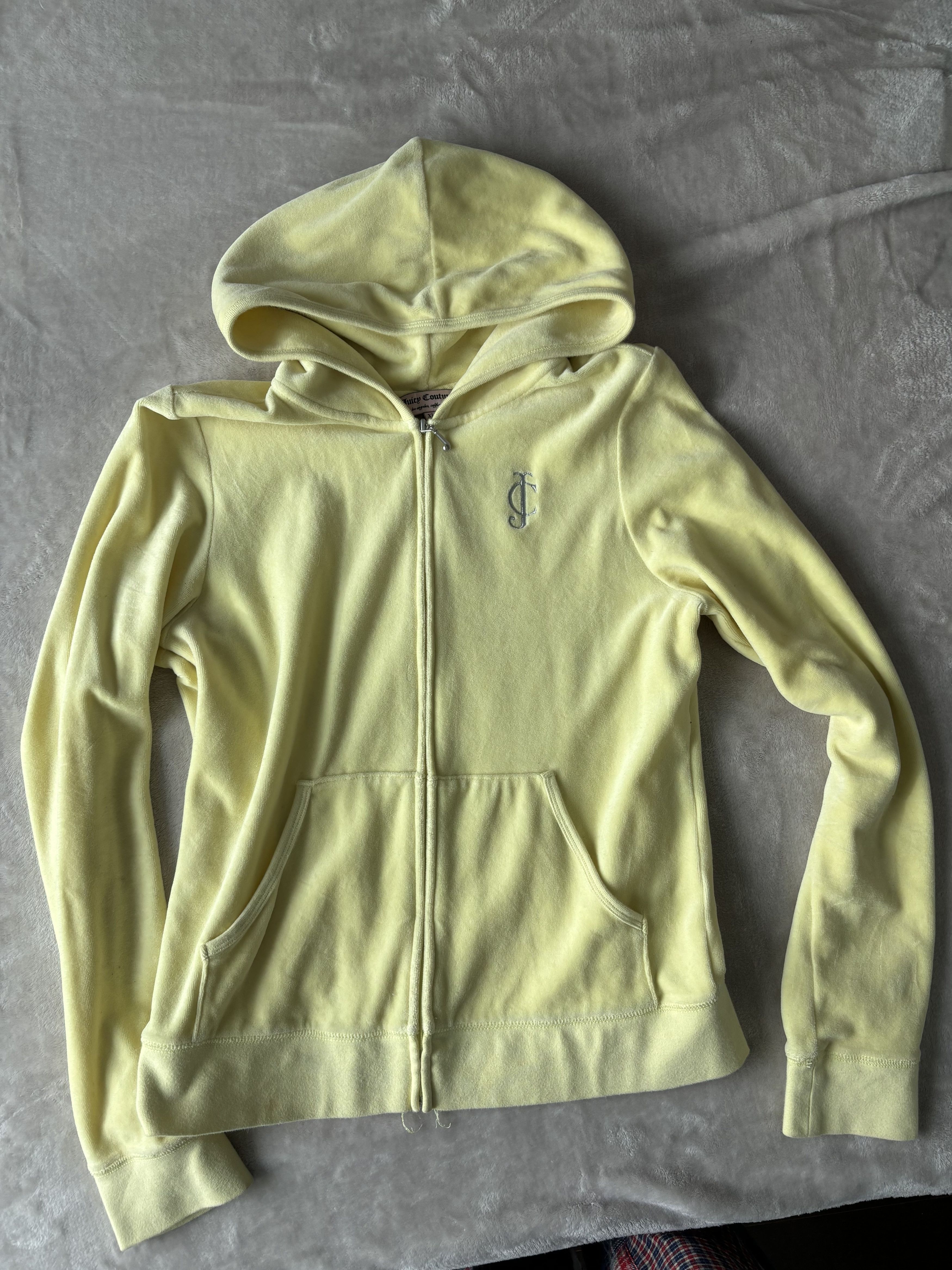 Juicy Couture Yellow Juicy Couture Tracksuit Zip-Up Hoodie Size XL / US 12-14 / IT 48-50 - 2 Thumbnail