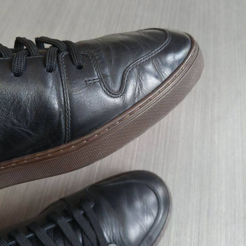 Louis Vuitton Louis Vuitton Black High-Top Leather Sneakers - Size US 8.5 / EU 41-42 - 6 Thumbnail