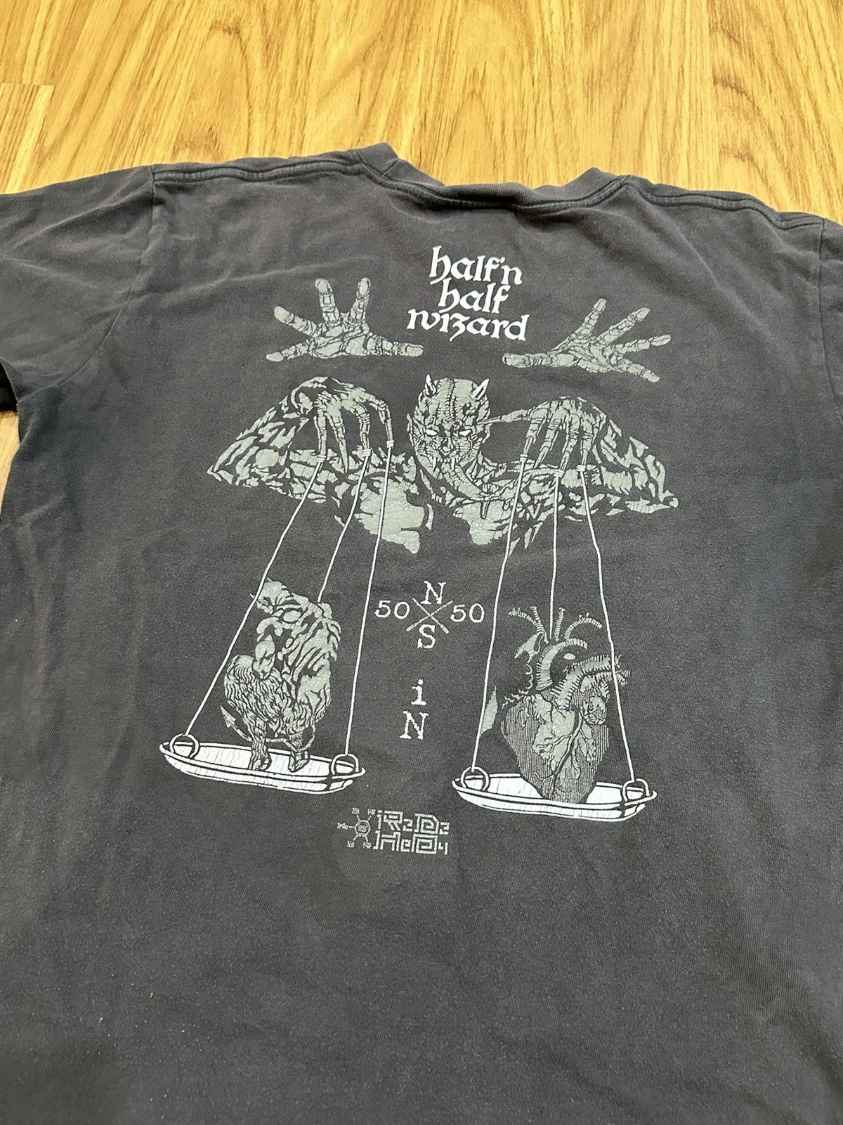 Anime Half N Half Wizard Vintage Tee Size US M / EU 48-50 / 2 - 5 Thumbnail