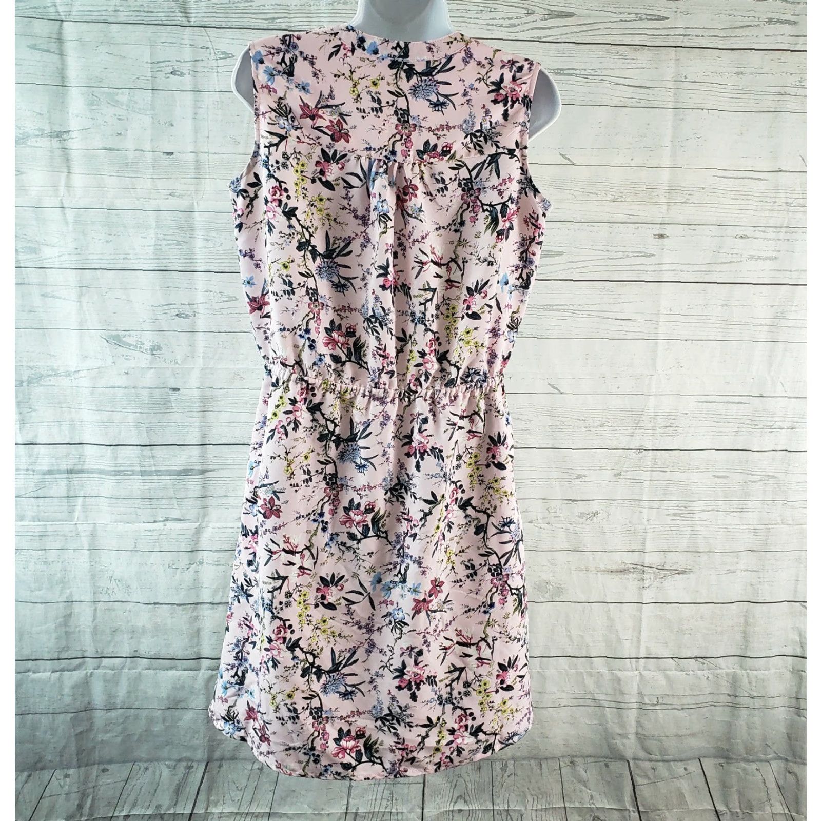 Nicole Miller Nicole Miller Dress Womens Sz S Floral Sleeveless Pink Blue Fit & Flare Short 36" Length Girls, Mens, Womens Size S / US 4 / IT 40 - 4 Thumbnail