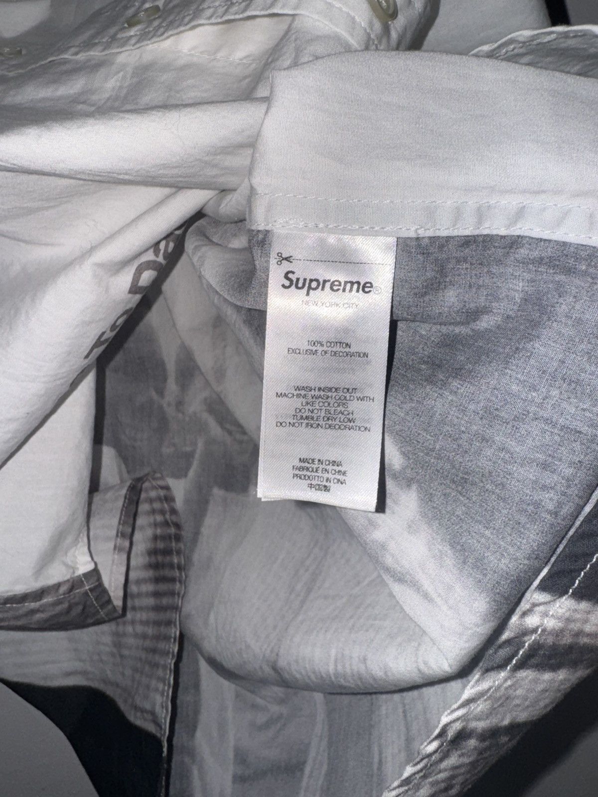 Supreme Supreme Aphex Twin Come To Daddy Button Up Shirt White Size US M / EU 48-50 / 2 - 7 Thumbnail