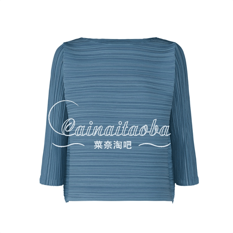 Issey Miyake issey miyake size:one size Blue pleated long sleeves Size XXS / US 00 / IT 34 - 1 Thumbnail