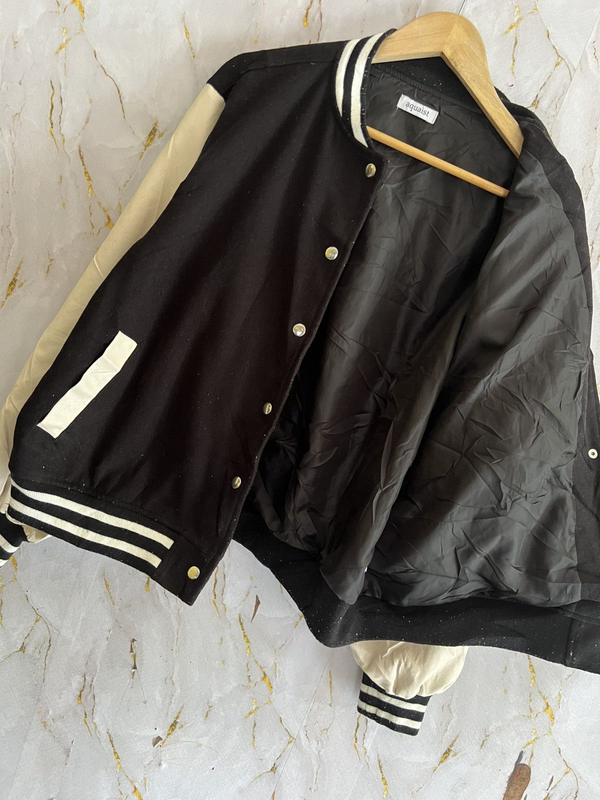 Japanese Brand 💀 AQUAIST VARSITY – STREET WAR JACKET 💀 Size US L / EU 52-54 / 3 - 9 Thumbnail