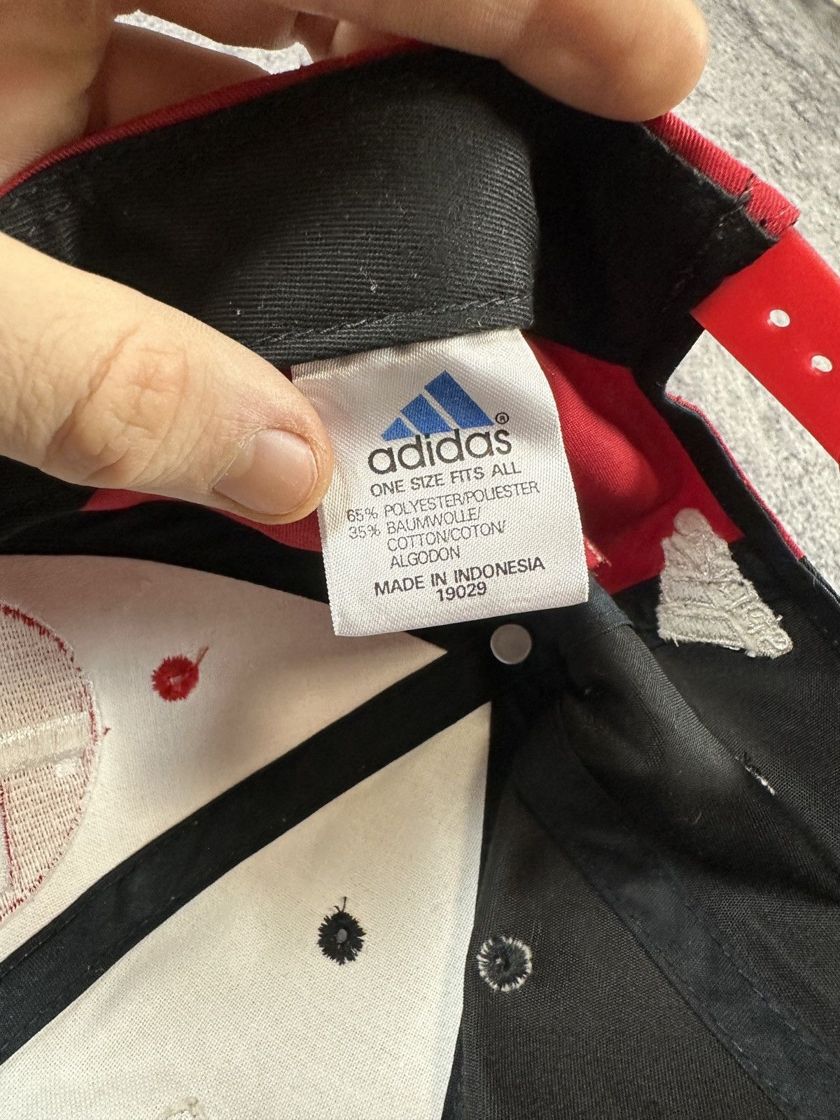 Adidas Vintage 90s Adidas FCK 1 Kaiserslautern Soccer Rare Hat Size ONE SIZE - 3 Thumbnail