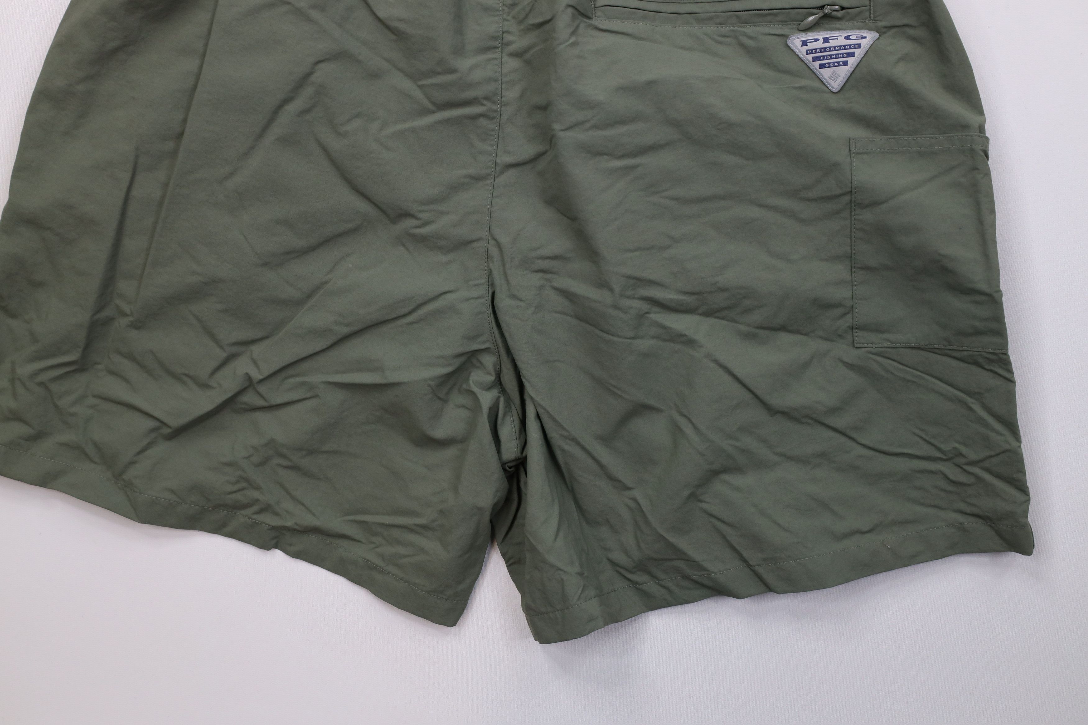 Columbia Vintage Y2K Columbia PFG Spell Above Knee Lined Shorts Green Size US 34 / EU 50 - 13 Thumbnail