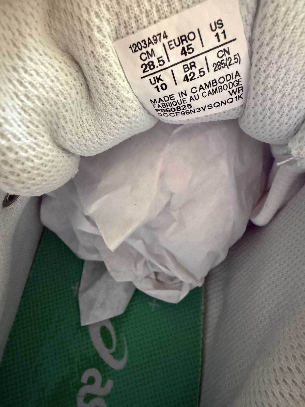 Asics × HIDDEN ASICS x Hidden NY Gel-Venture 6 White Green Silver size 11 Size US 11 / EU 44 - 7 Thumbnail