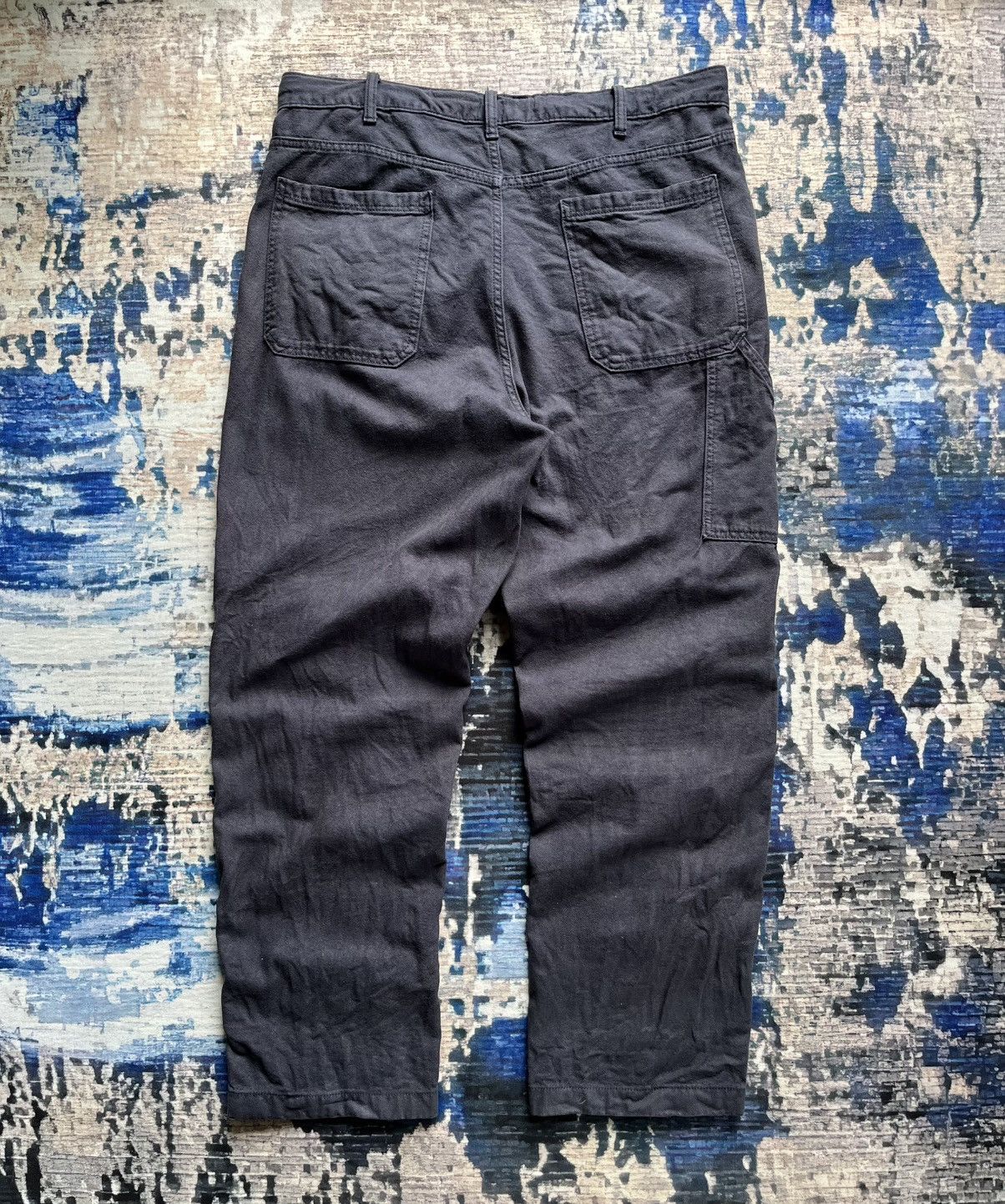 Uniqlo RARE Uniqlo Double Knee Canvas Baggy Pants Size US 33 - 4 Thumbnail