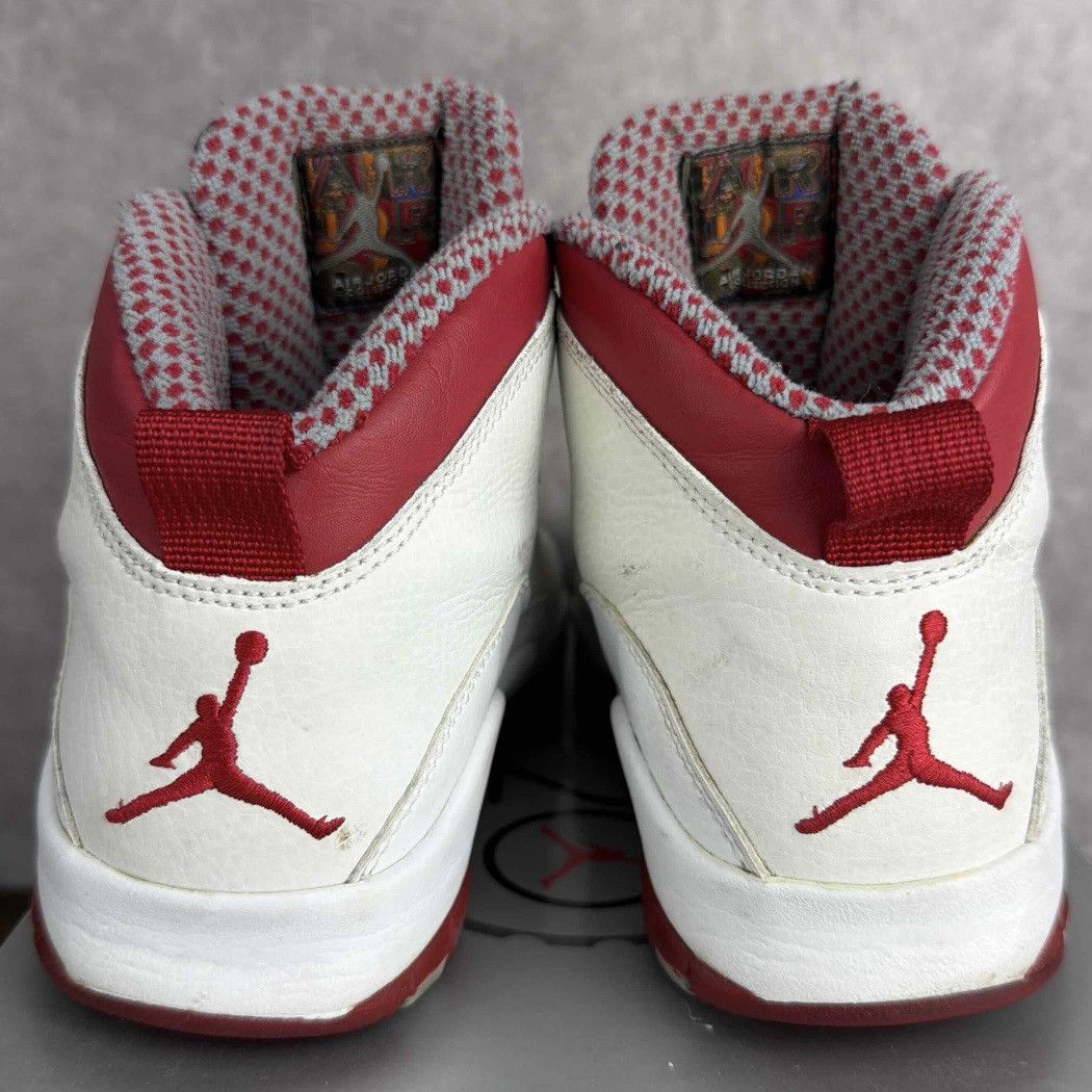 Jordan Brand Air Jordan 10 Retro Red Steel 2005 Size 4.5 GS 6W 310806-161 Size US 6 / IT 36 - 5 Thumbnail