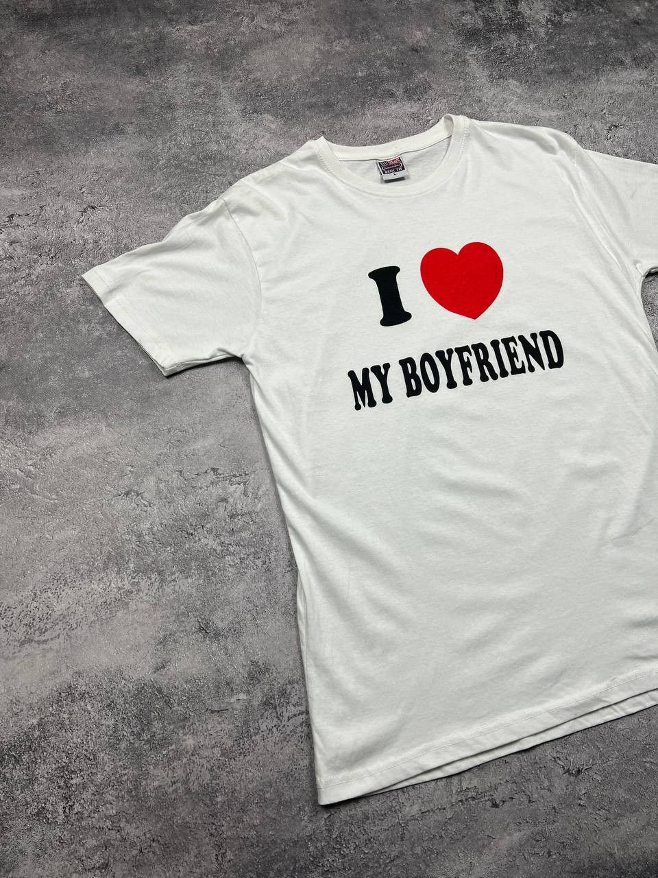 Vintage Vintage I Love My Boyfriend T-Shirt American Zone Size US L / EU 52-54 / 3 - 2 Thumbnail