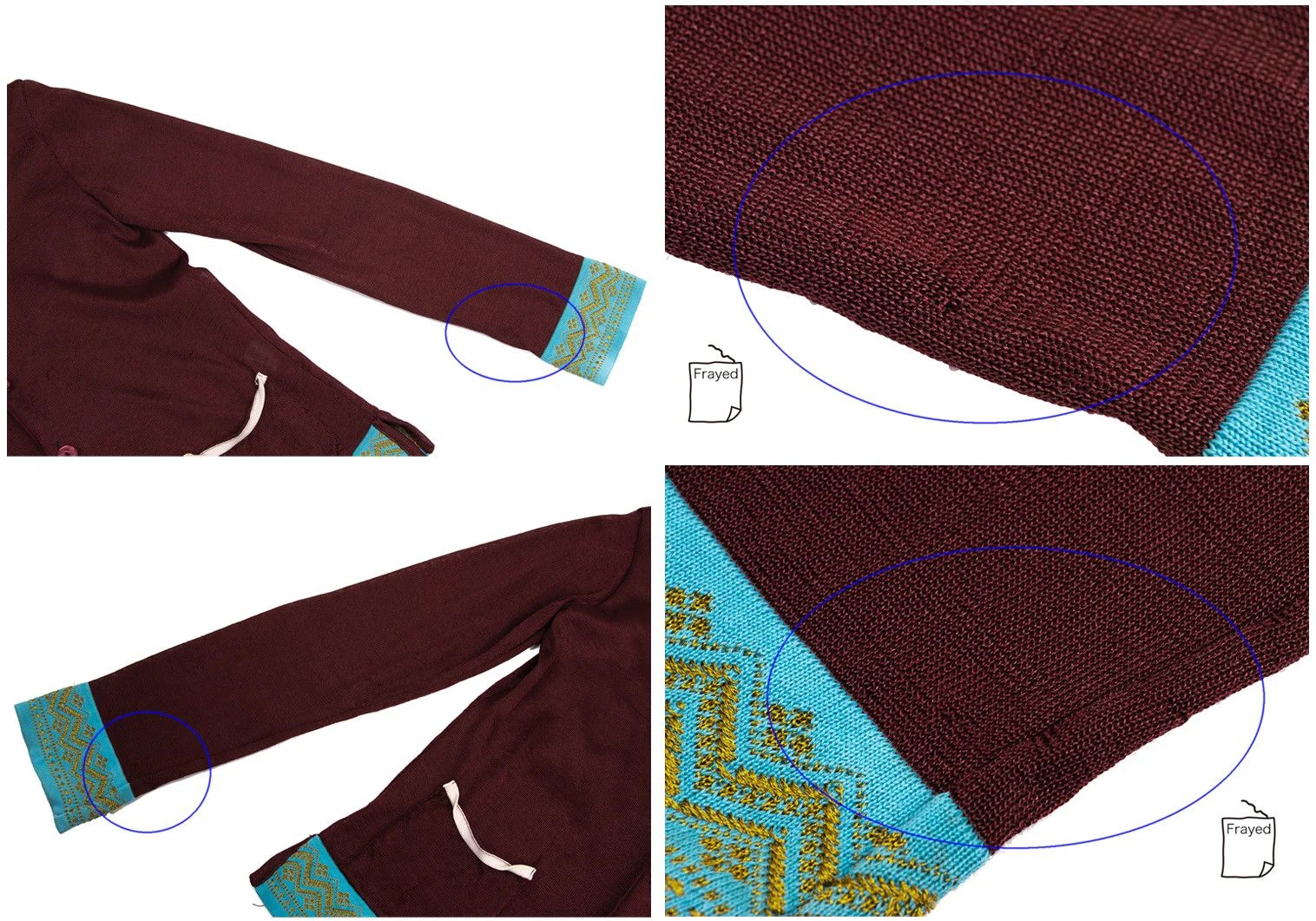 Jean Paul Gaultier Embroidered Panel Knit Cardigan in Bordeaux and Other Colors Size US M / EU 48-50 / 2 - 3 Thumbnail