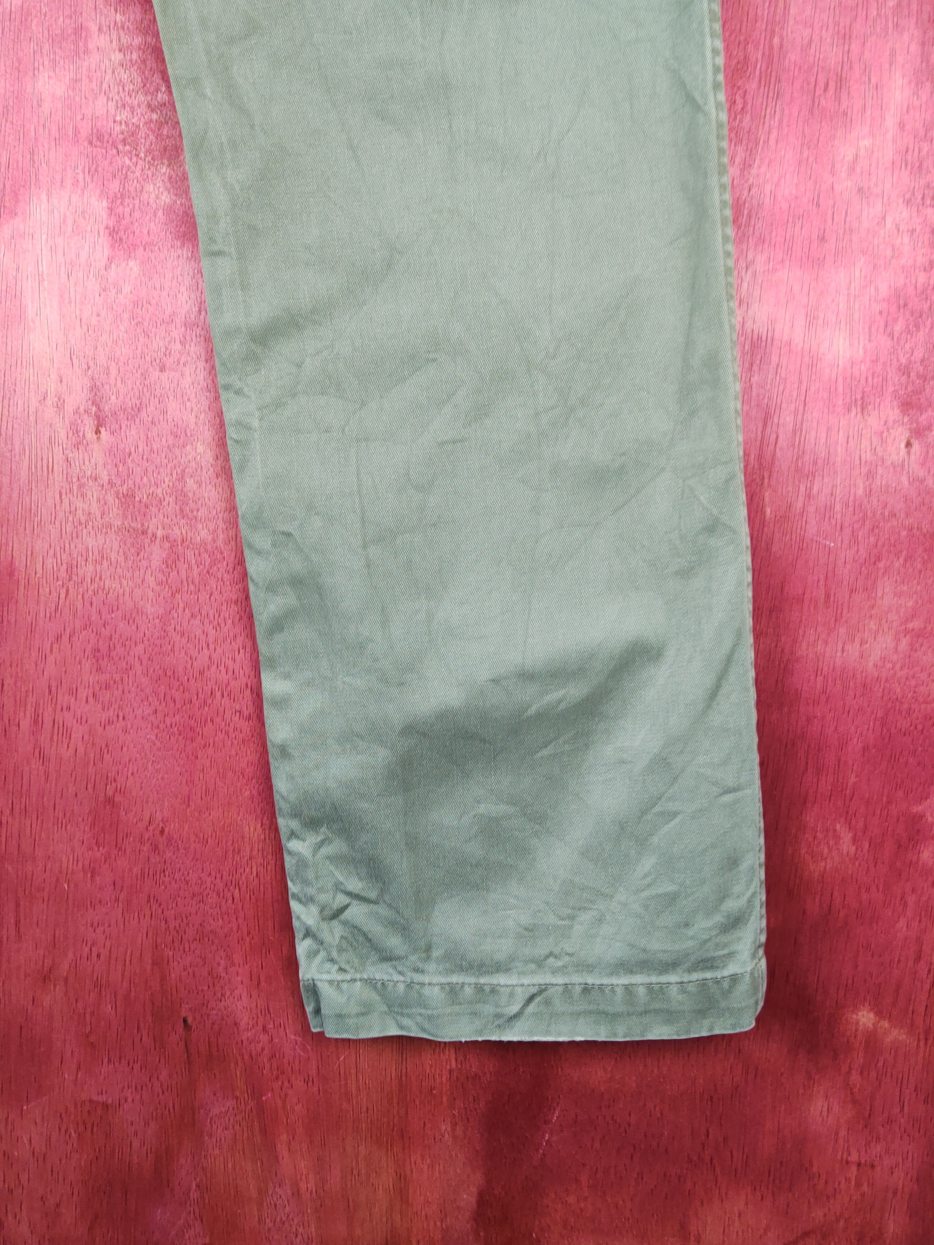 Japanese Brand Uniqlo Army Green ripped vintage Casual Pants #S2258 Size US 33 - 12 Thumbnail