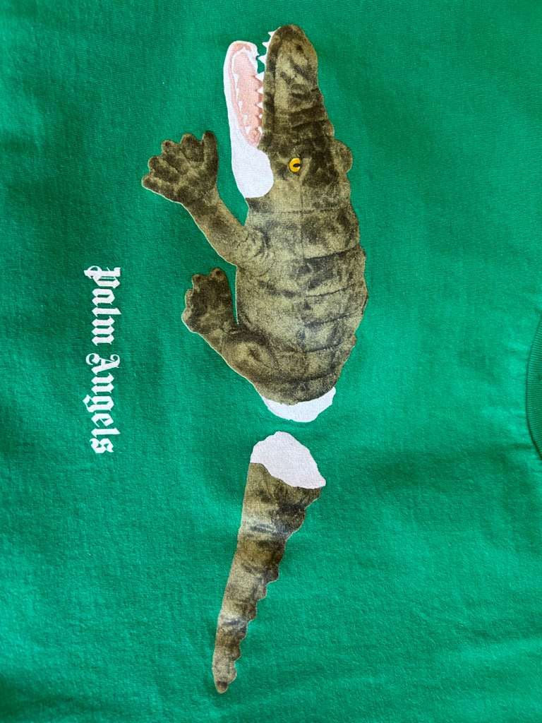 Palm Angels Palm Angels Crocodile Logo Tee Size US L / EU 52-54 / 3 - 3 Thumbnail