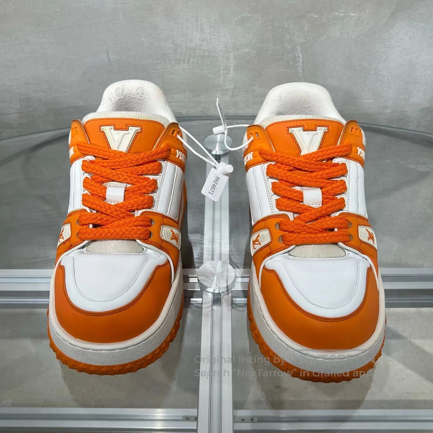 Louis Vuitton Louis Vuitton Rainer White Orange Fat Ding shoes Size US 9 / EU 42 - 2 Thumbnail