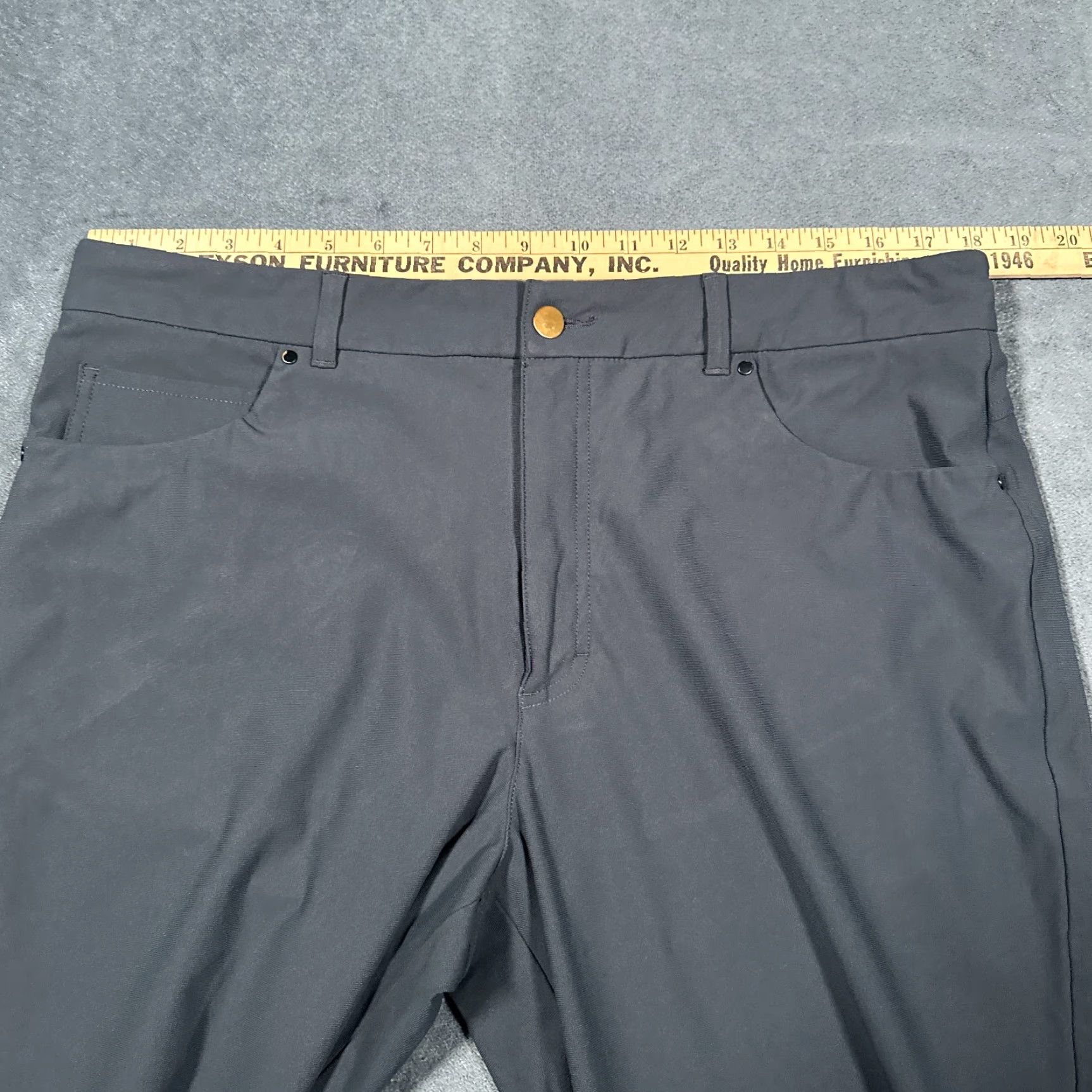 Vintage VRST Slim Performance Golf Pants Mens 38x30 Gray Slate 5-Pocket Casual Sports Size US 38 / EU 54 - 7 Thumbnail
