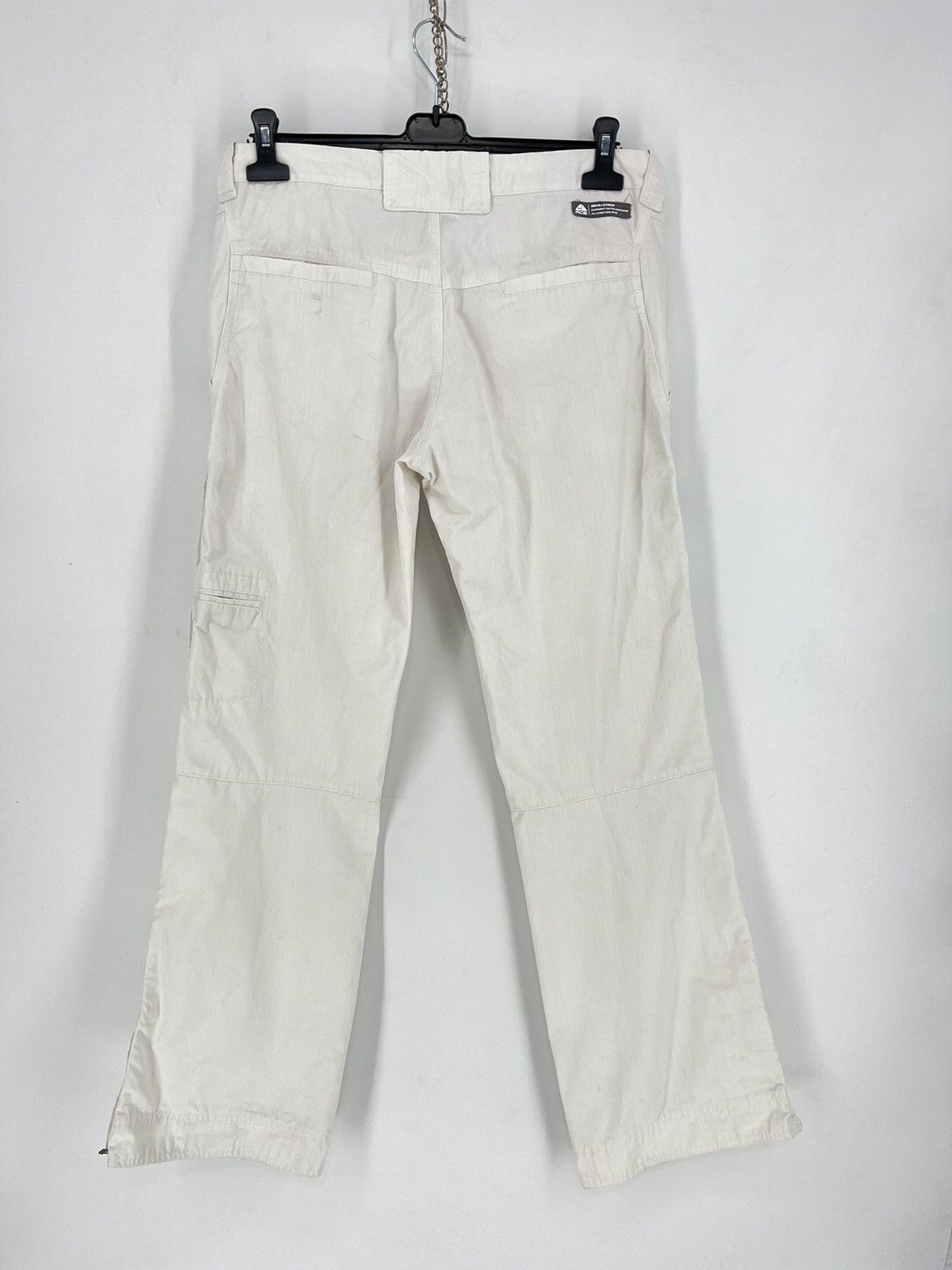 Nike ACG Vintage Nike Acg Zipper Tracking White Pants Outdoor Life Size US 31 - 8 Thumbnail