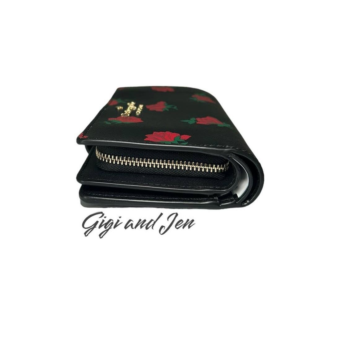 Kate Spade Kate Spade Madison Rose Toss Printed Medium Bifold Wallet Size ONE SIZE - 9 Thumbnail