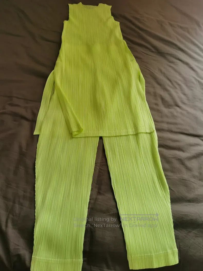 Issey Miyake Issey Miyake Green Pants Size 26" / US 2 / IT 38 - 6 Thumbnail