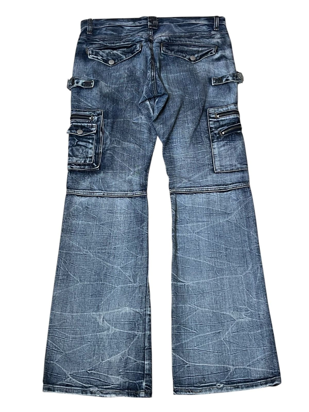 semanticdesign sick🔥Japanese SEMANTIC DESIGN multipocket flared jeans Size US 34 / EU 50 - 3 Thumbnail
