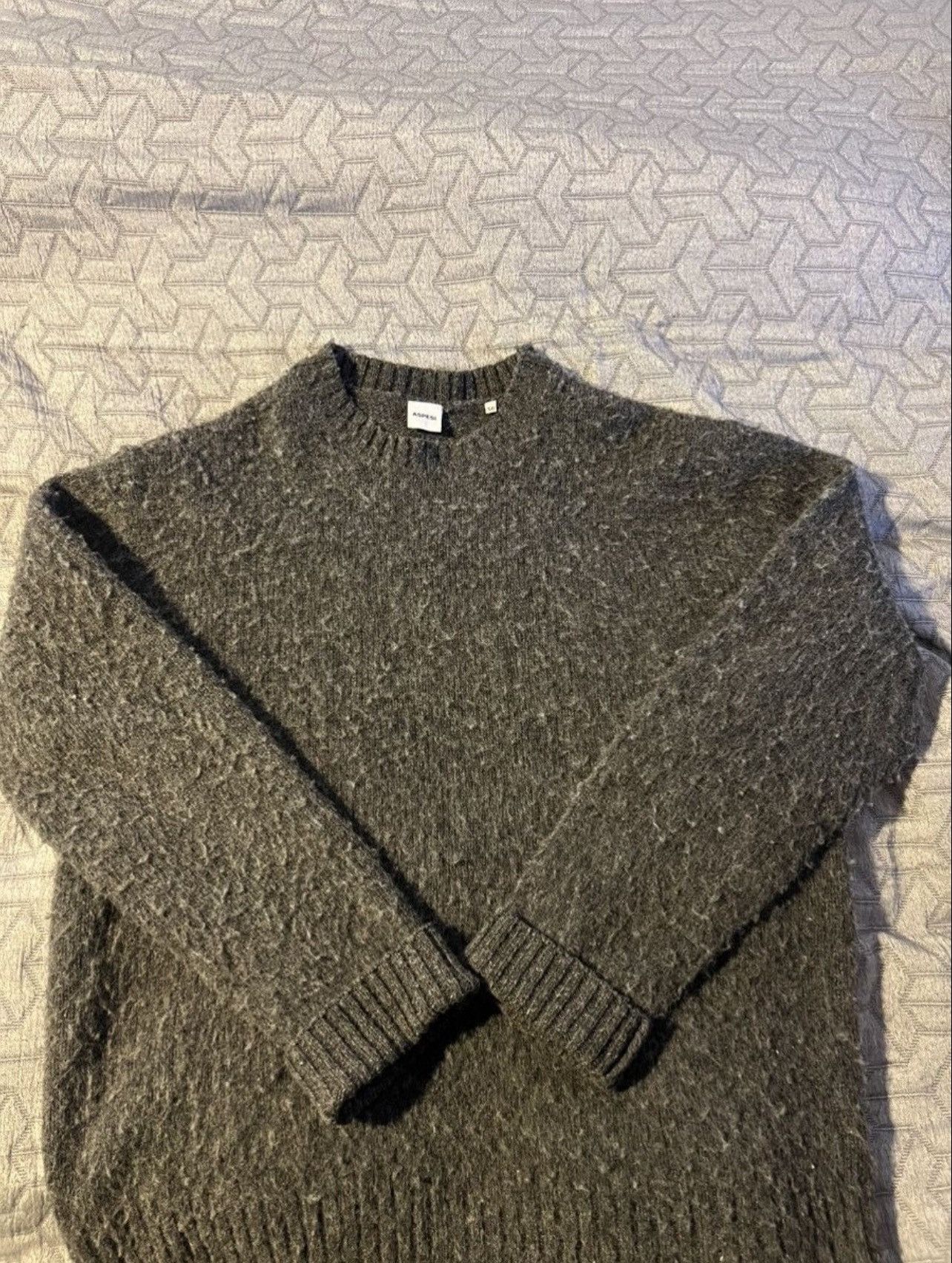 Aspesi Aspesi Grey Wool Sweater Size US L / EU 52-54 / 3 - 1 Thumbnail