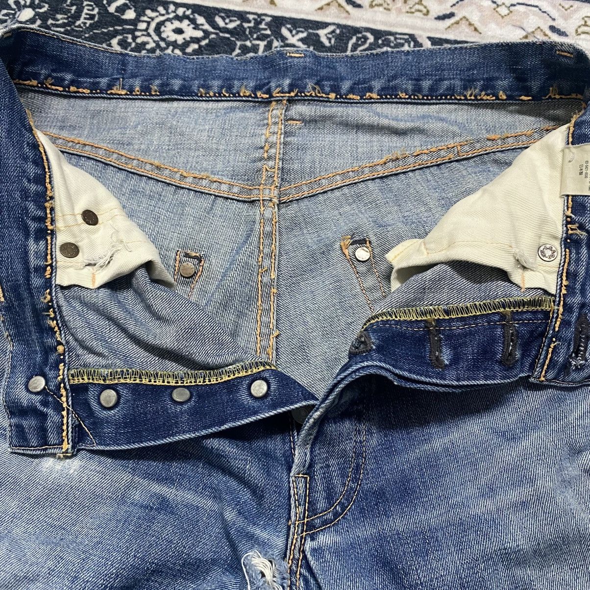 Levi's Vintage Y2K Levis 501 Big E Hidden Rivets Selvedge Jeans Size US 31 - 21 Thumbnail
