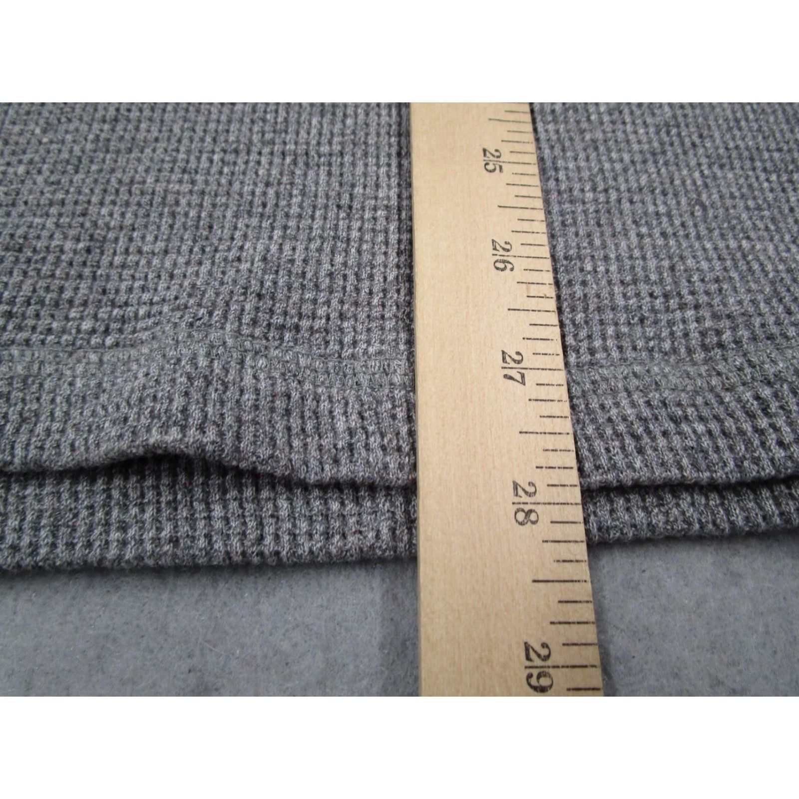 Polo Ralph Lauren Polo Ralph Lauren Shirt Mens XL Gray Waffle Knit Crew Neck Pullover 100% Cotton Embroidered Pony Size US XL / EU 56 / 4 - 7 Thumbnail