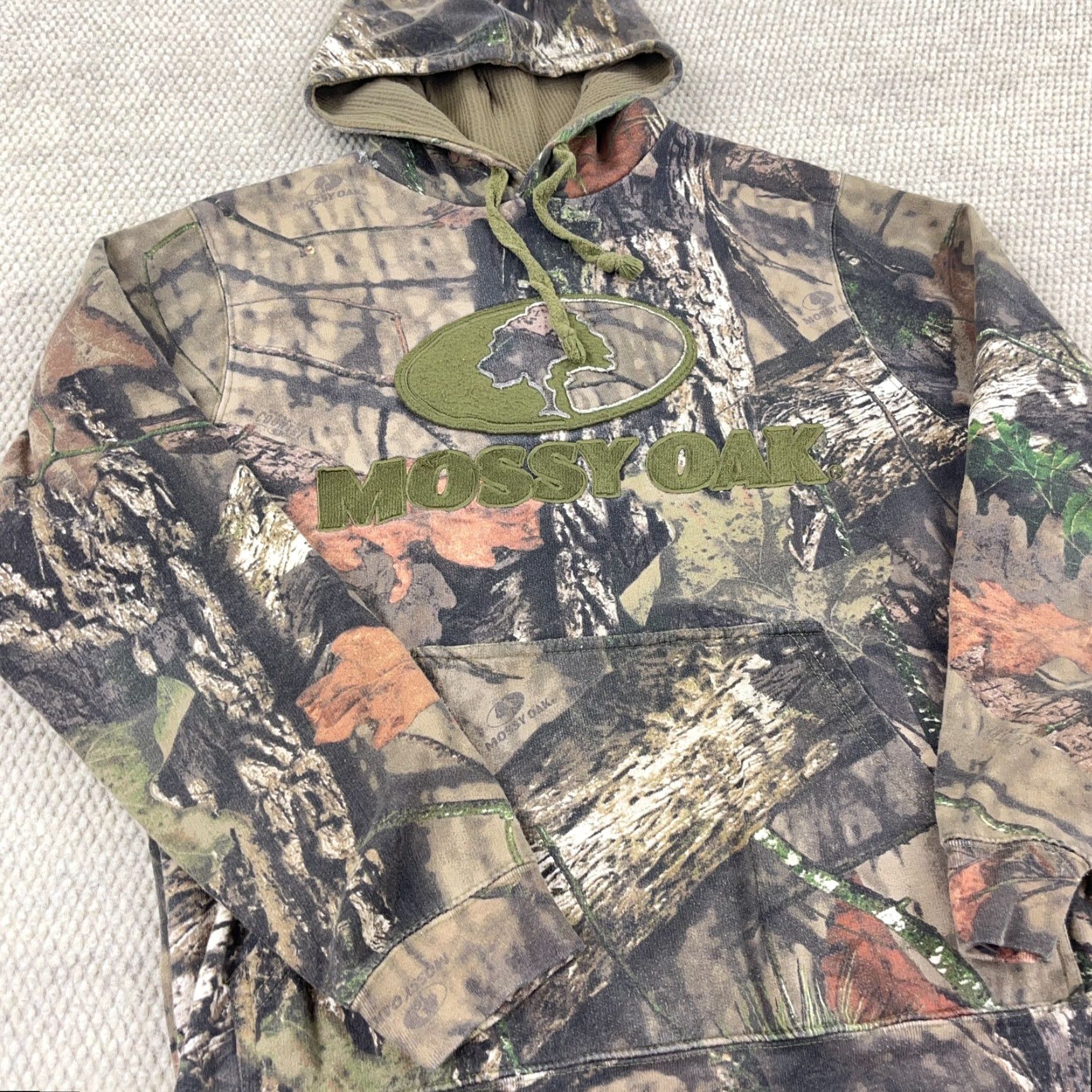 Vintage VINTAGE Mossy Oak Hoodie Men Medium Sweatshirt VTG Y2K Hunting Break Up Size US M / EU 48-50 / 2 - 5 Thumbnail