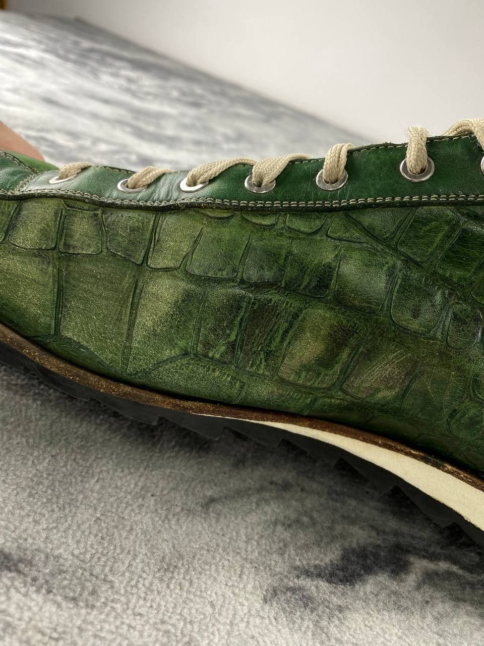 Harris Tweed Harris Lage Trainers Leather Trainers Men Size 11 Green Size US 11 / EU 44 - 10 Thumbnail