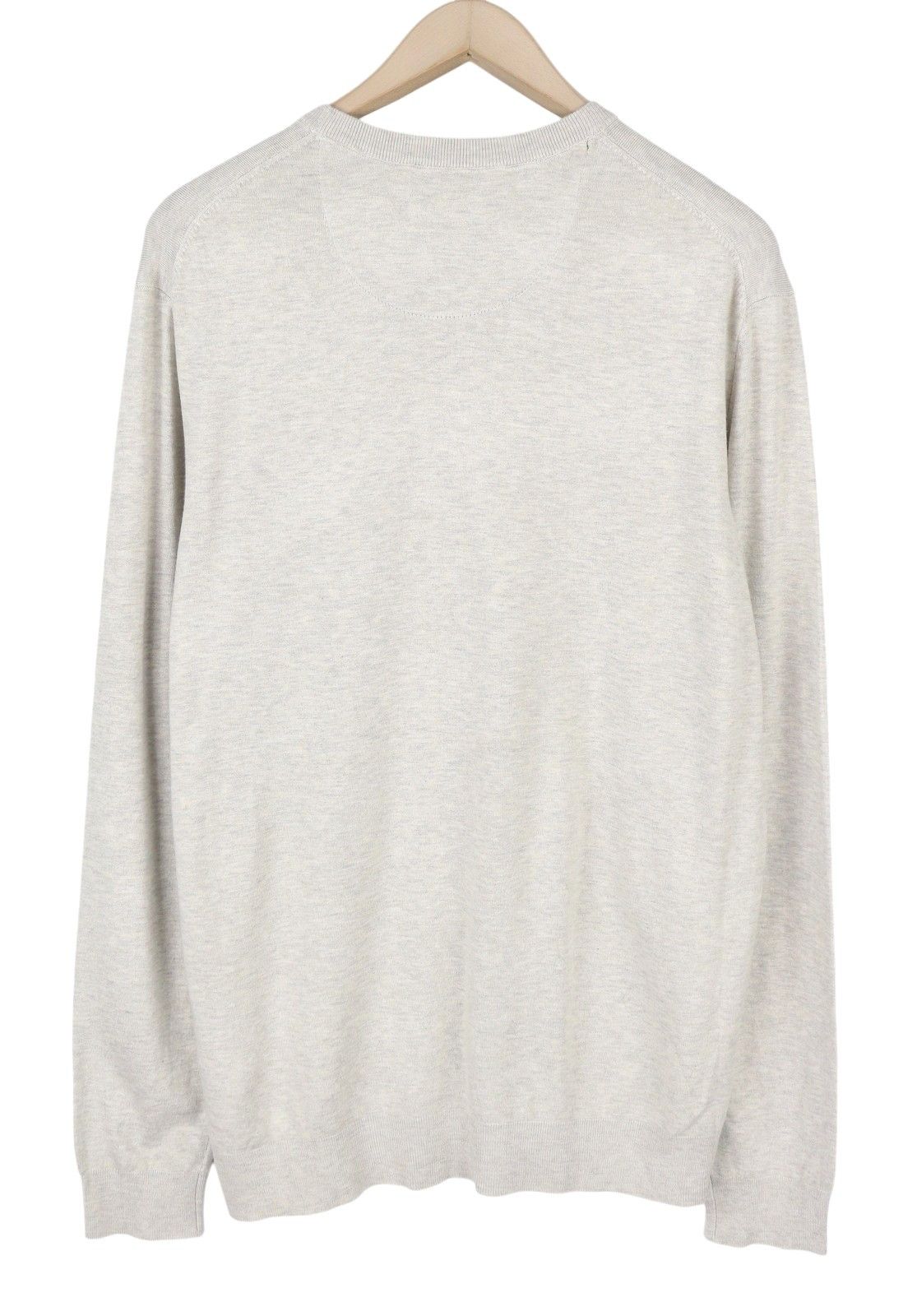 Scotch & Soda 2XL Grey Melange Embroidered Knit Jumper 88571 Size US XXL / EU 58 / 5 - 2 Thumbnail