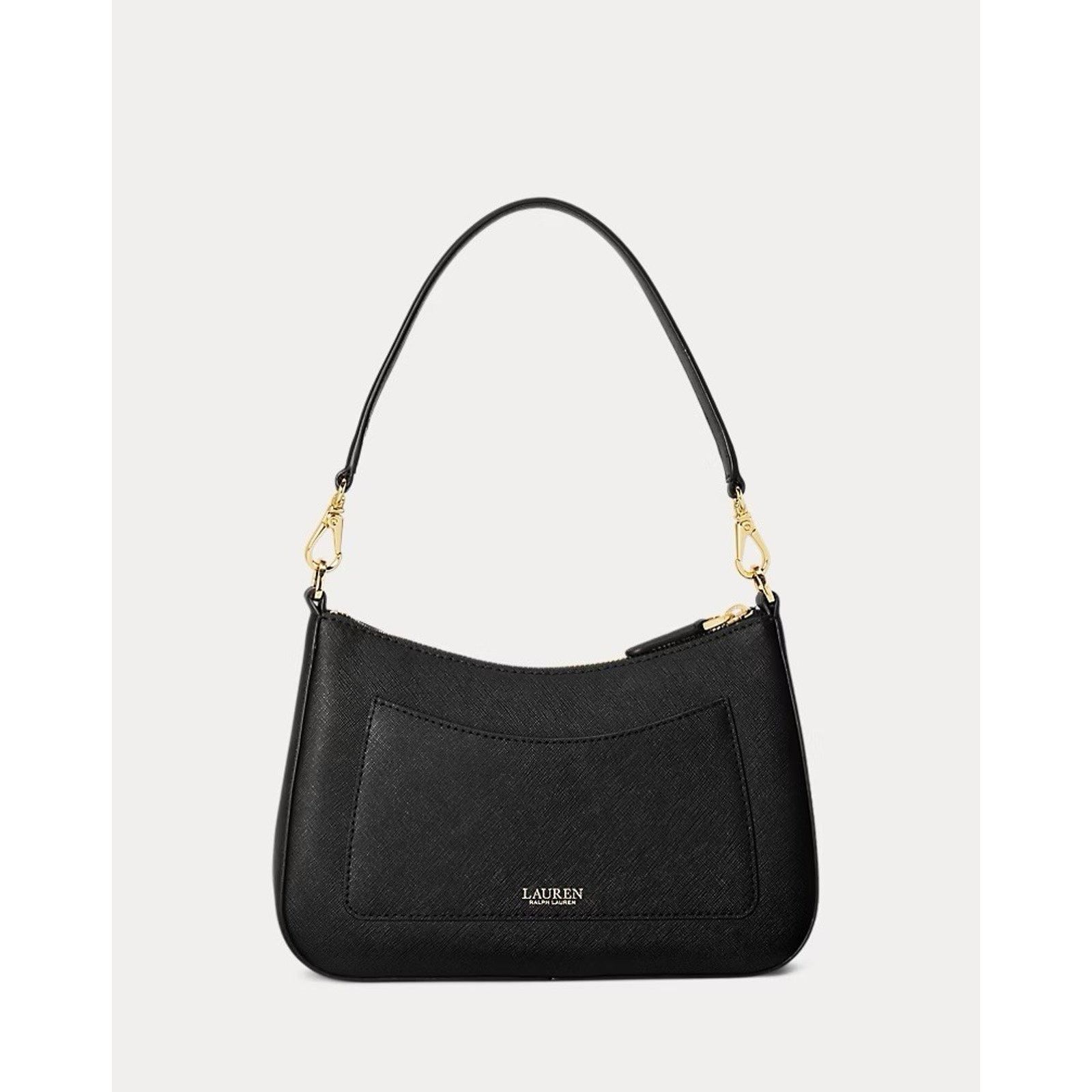 Lauren Ralph Lauren NWT Ralph Lauren Crosshatch Leather Medium Danni Bag Black Size ONE SIZE - 10 Thumbnail