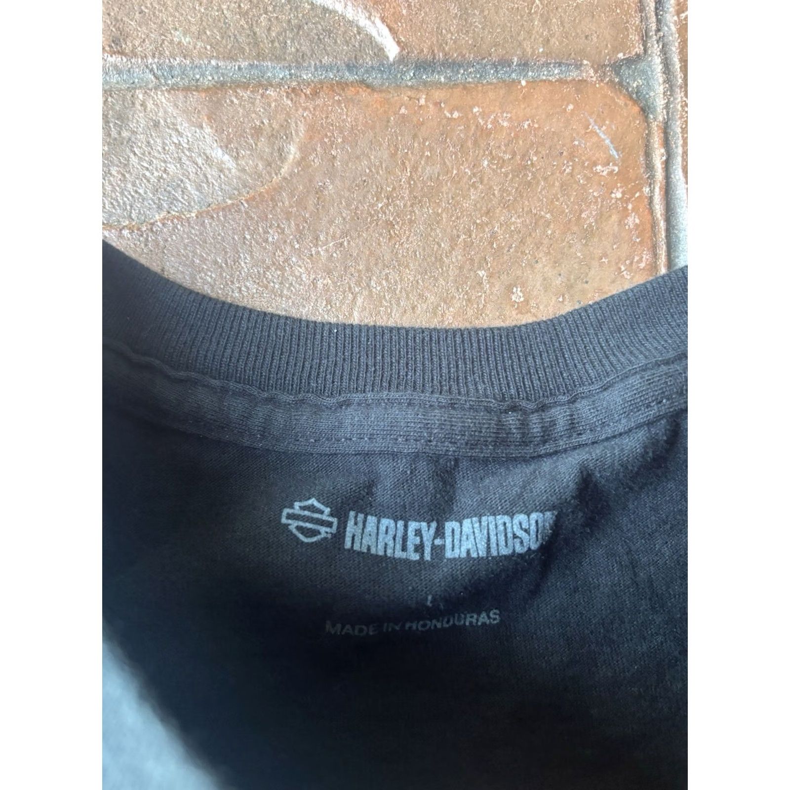Harley Davidson VINTAGE Harley-Davidson T-Shirt Skull Graphic Print Short Sleeve Black Large Mens Grunge Y2K Motorcycle Biker Logo Embroidered Knit Cotton Crew Neck Size US L / EU 52-54 / 3 - 2 Thumbnail
