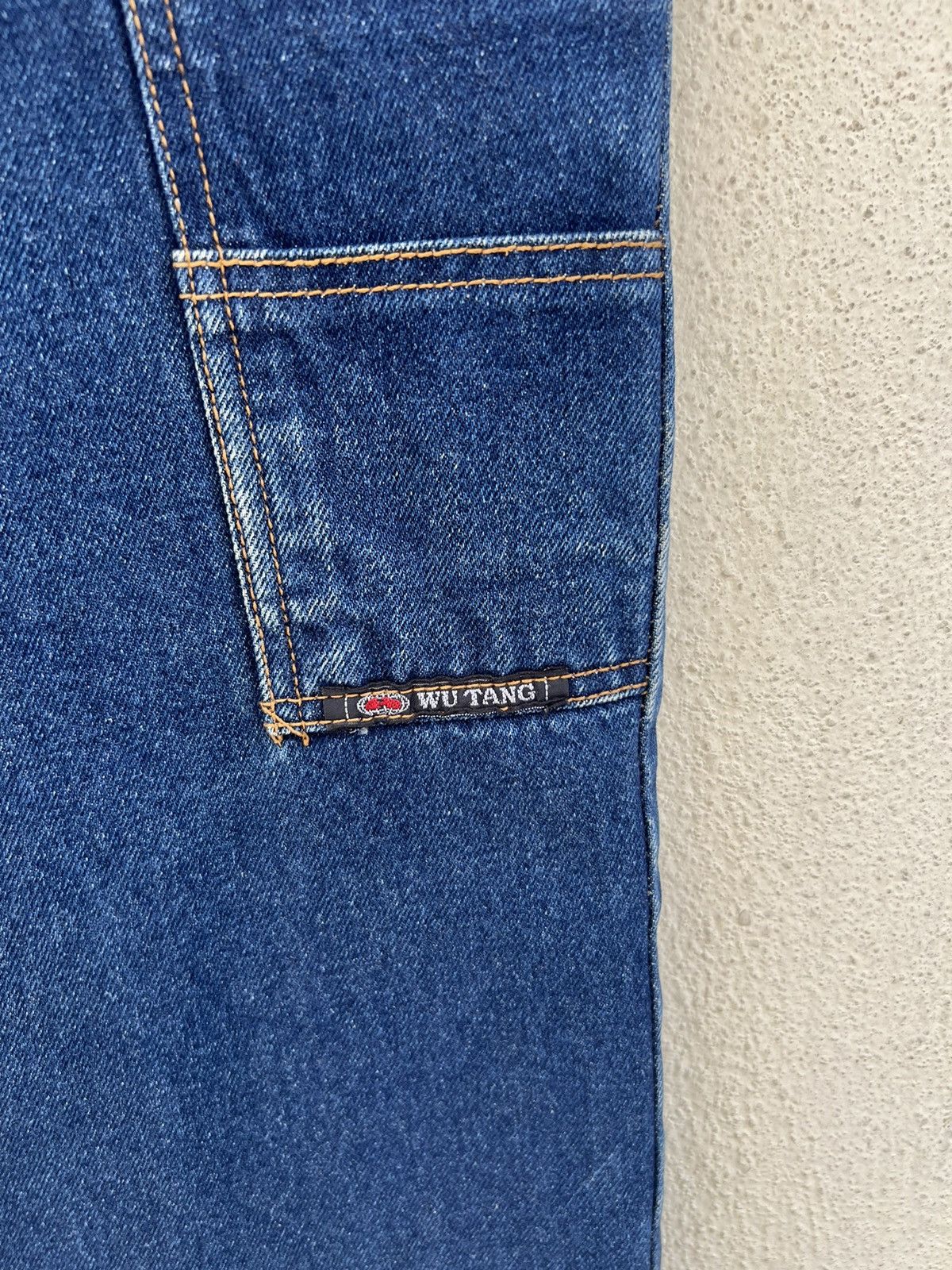 Vintage × Wu-Tang Clan Vintage 90s Wu Tang Mud Denim Baggy Jeans Hip Hop Size US 33 - 19 Thumbnail