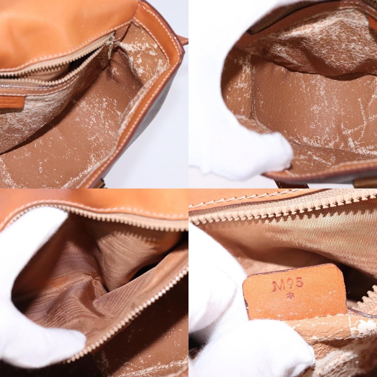 Celine CELINE Macadam Canvas Shoulder Bag Pvc Leather Brown Gold Size ONE SIZE - 12 Thumbnail
