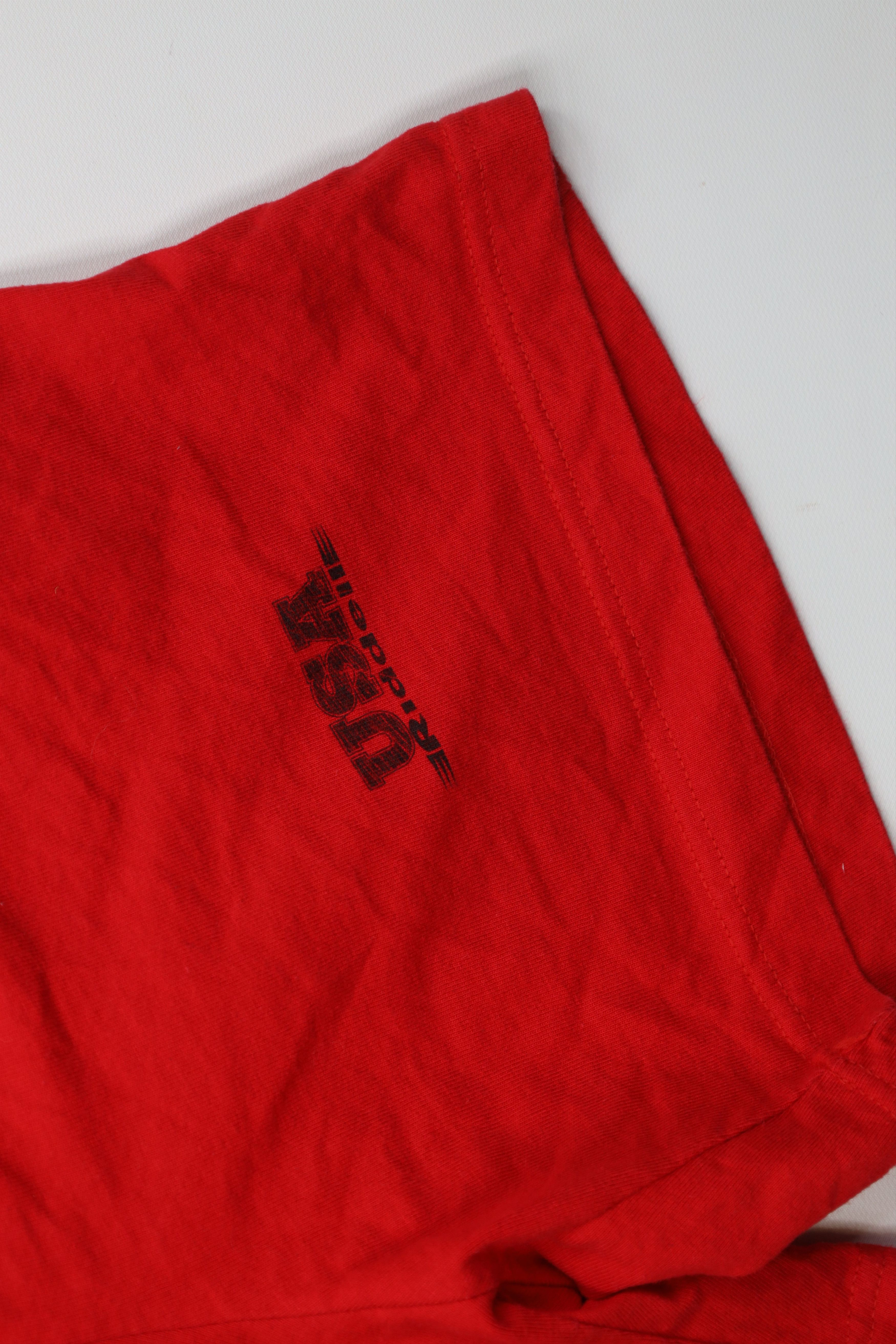 Riddell Vintage 90s Riddell Football Knee Shorts Red Cotton USA Size US 30 / EU 46 - 5 Thumbnail