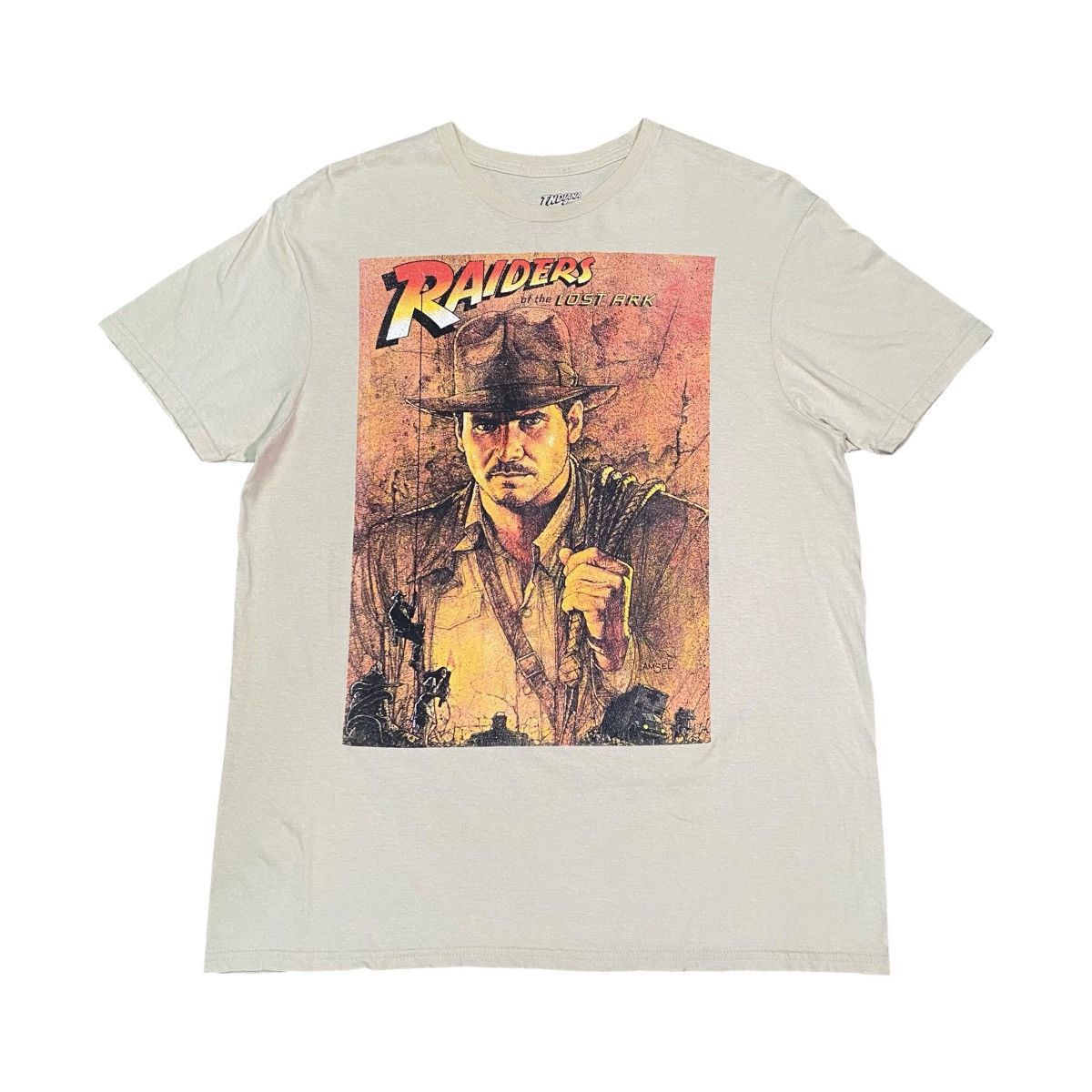 Vintage Indiana Jones Raiders of The Lost Ark Movies T Shirt Size US L / EU 52-54 / 3 - 1 Thumbnail