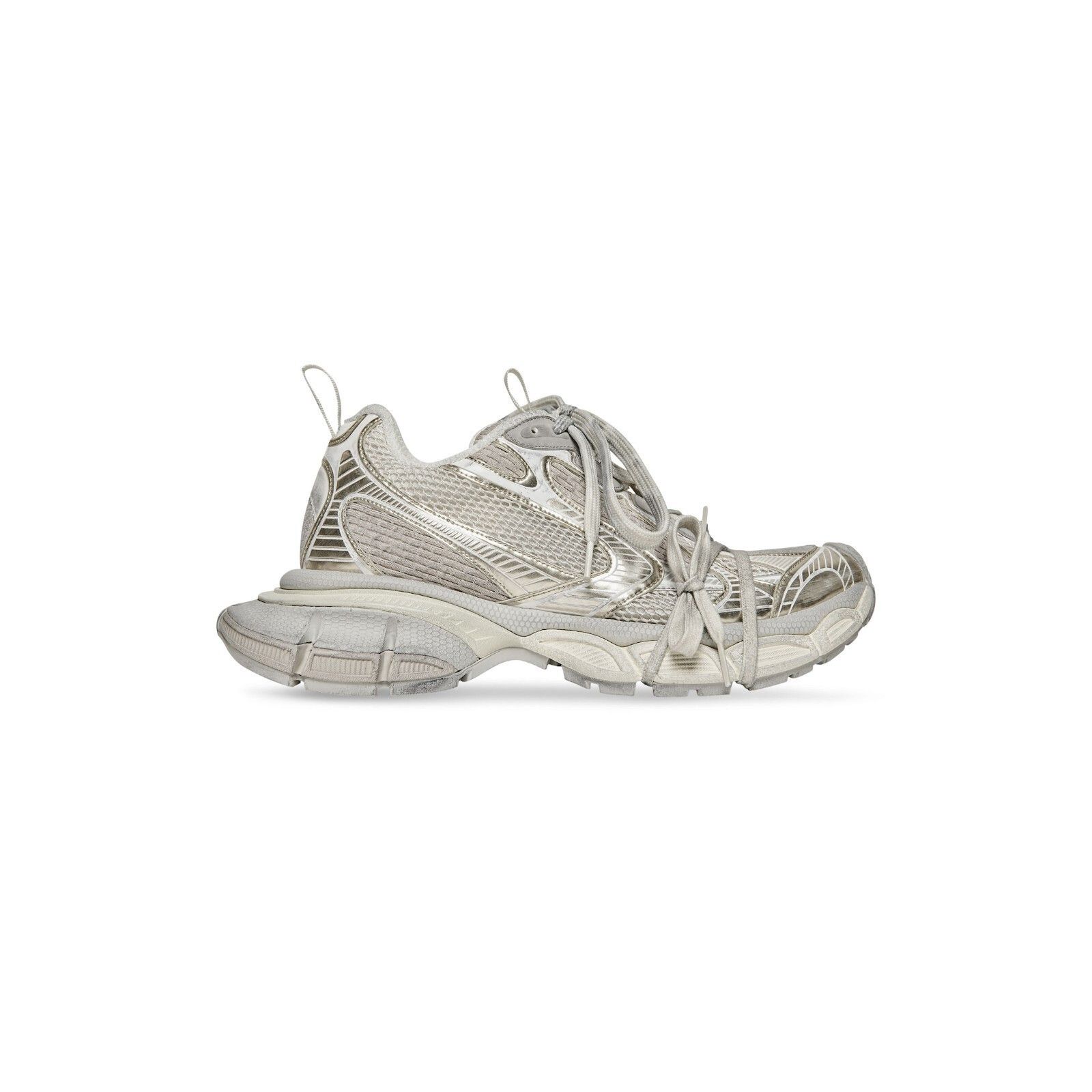 BALENCIAGA 3XL $1190 Men's Light Beige Sneakers New And Auth