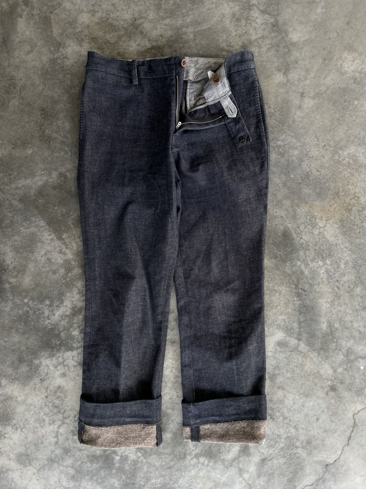 45rpm × Japanese Brand × Vintage Indigo Denim Trousers Pant by 45rpm Size US 30 / EU 46 - 2 Thumbnail