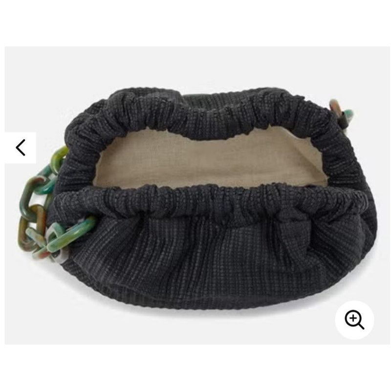 Mansur Gavriel Mansur Gavriel Twist Mini Cloud Raffia Clutch Bag Size ONE SIZE - 6 Thumbnail