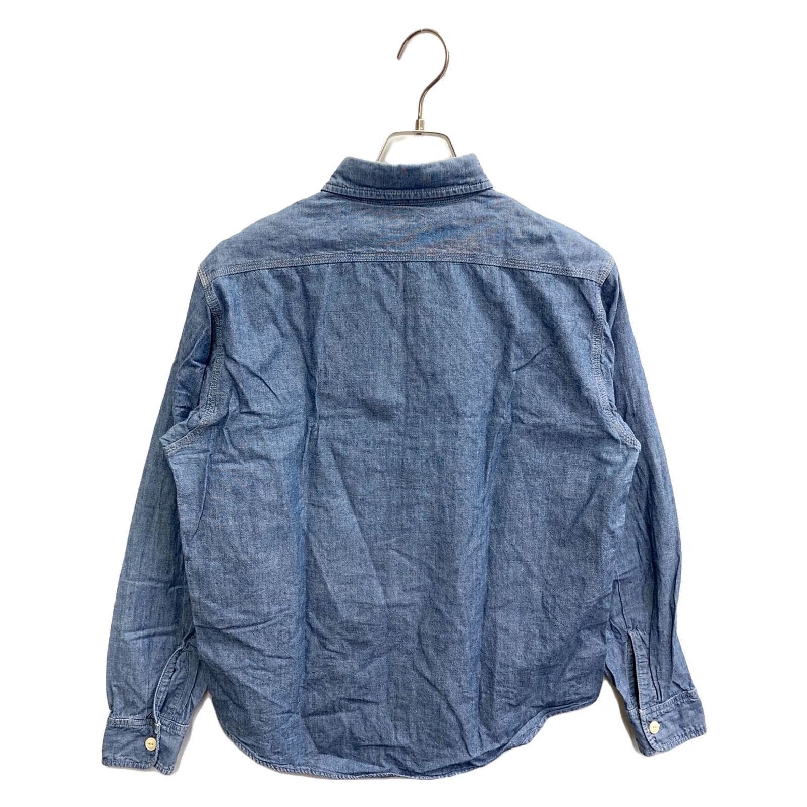 Sugar Cane SUGAR CANE Chambray Work Shirt Indigo M Men Button-Up SC25677 Size US M / EU 48-50 / 2 - 2 Thumbnail