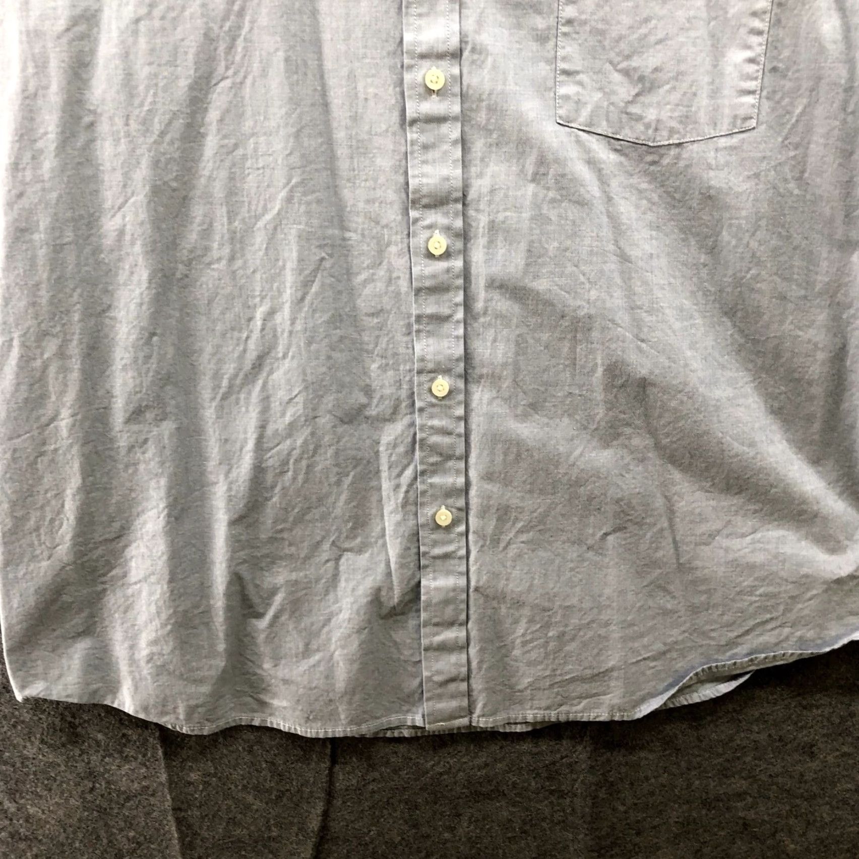 Vintage Goodfellow & Co Button-Up Shirt Mens XXL Light Blue Short Sleeve Cotton Blend Casual Shirt Size US XXL / EU 58 / 5 - 4 Thumbnail