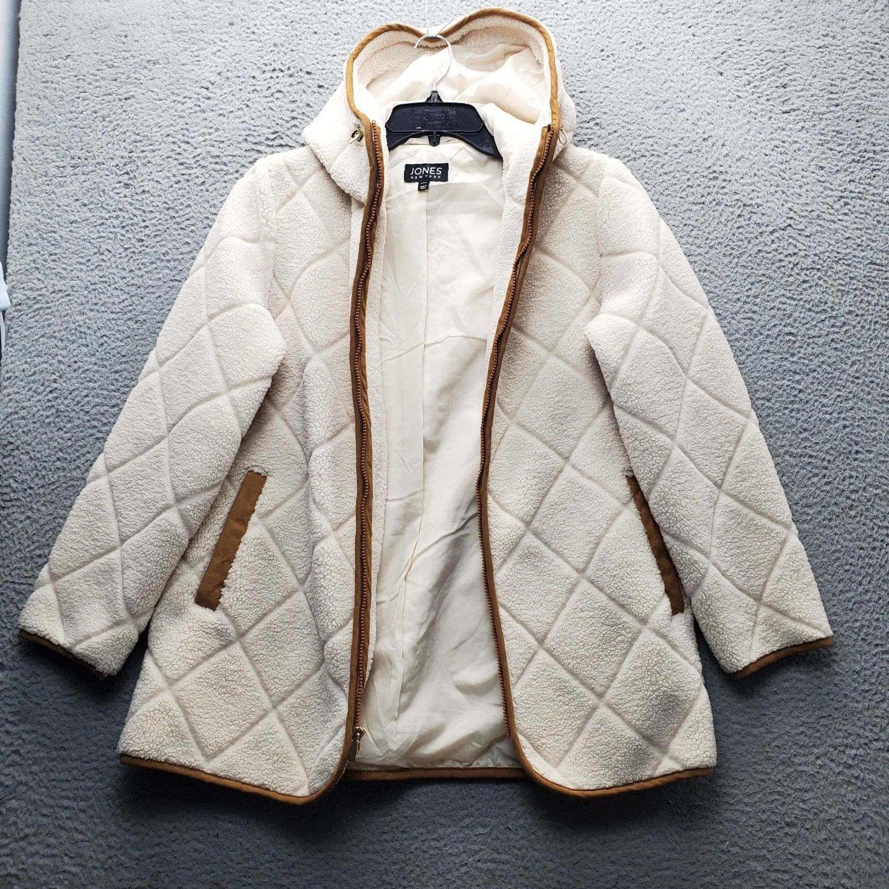 Jones New York Jones New York Diamond Sherpa Jacket Womens Size M Size M / US 6-8 / IT 42-44 - 3 Thumbnail
