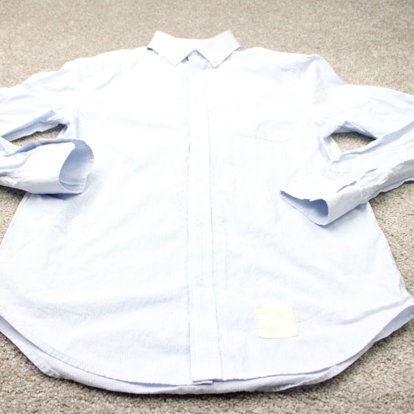Vintage Five Four Poggy The Man Shirt Mens Medium Blue 100% Cotton Long Sleeve Button Shirt-Down Casual Shirt Mens Medium Blue Size US M / EU 48-50 / 2 - 3 Thumbnail