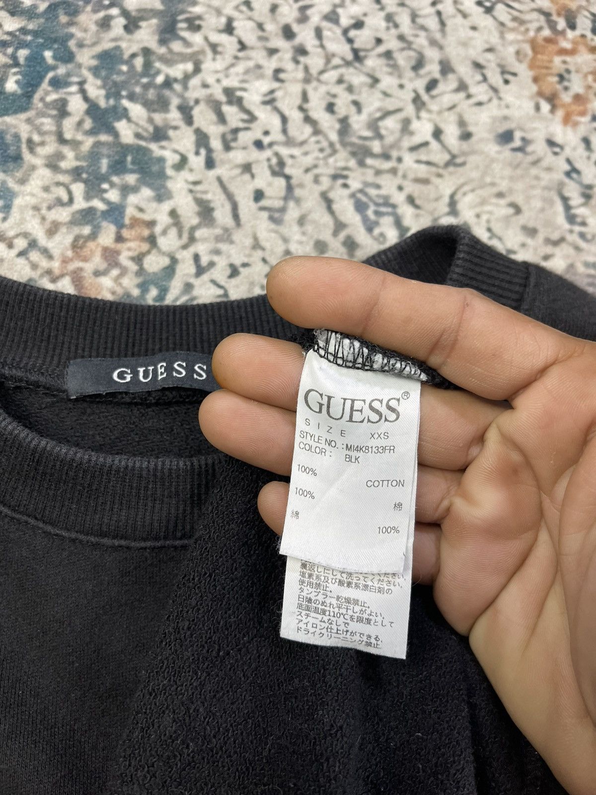 Guess Guess Back Hit Big Logo Pull Over Sweatshirt Size US XXS / EU 40 - 12 Thumbnail