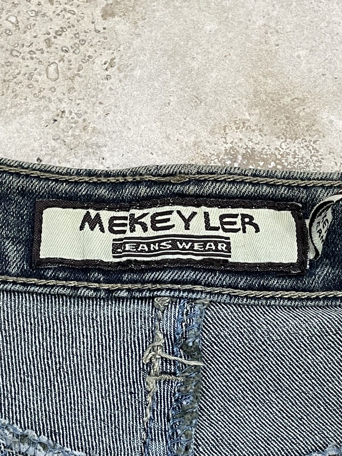 Hysteric Glamour × Japanese Brand Mekeyla Old Vintage Japanese Design 2 Length Seam Pants Size US 26 / EU 42 - 19 Thumbnail