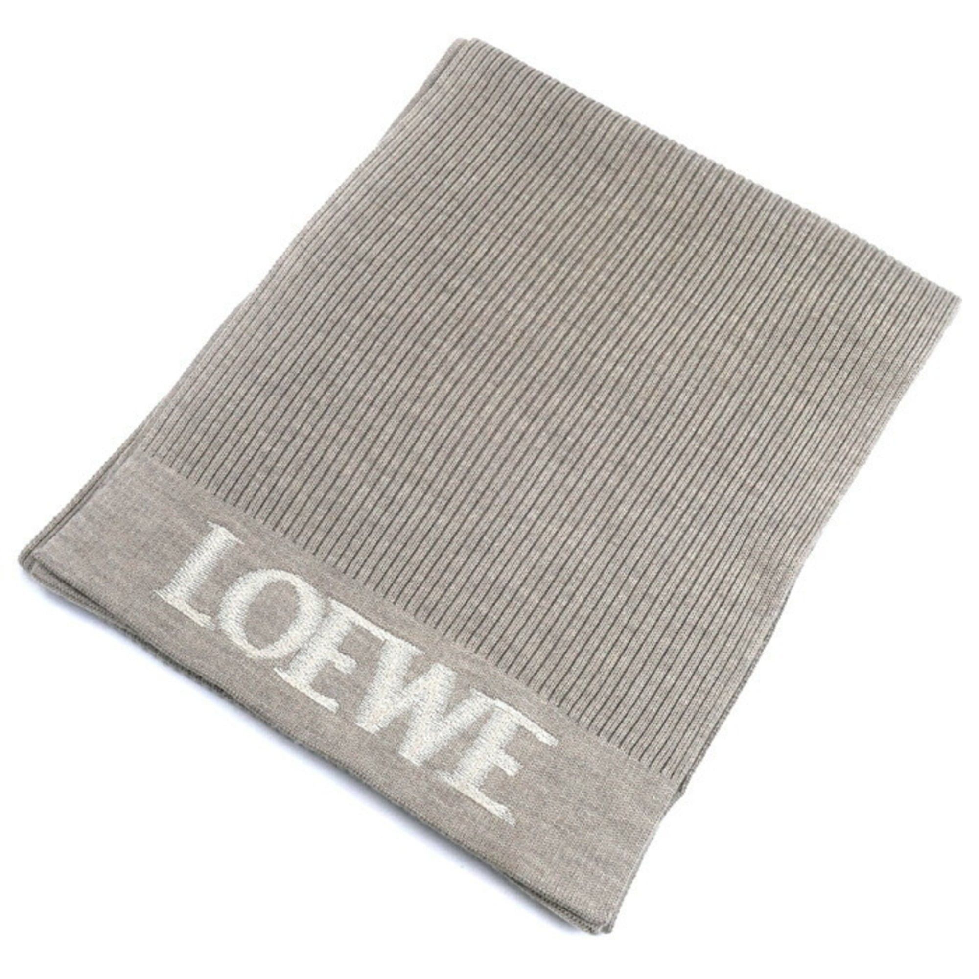 Loewe LOEWE Women's Ribbed Greige Scarf F540257X22 Size ONE SIZE - 1 Thumbnail
